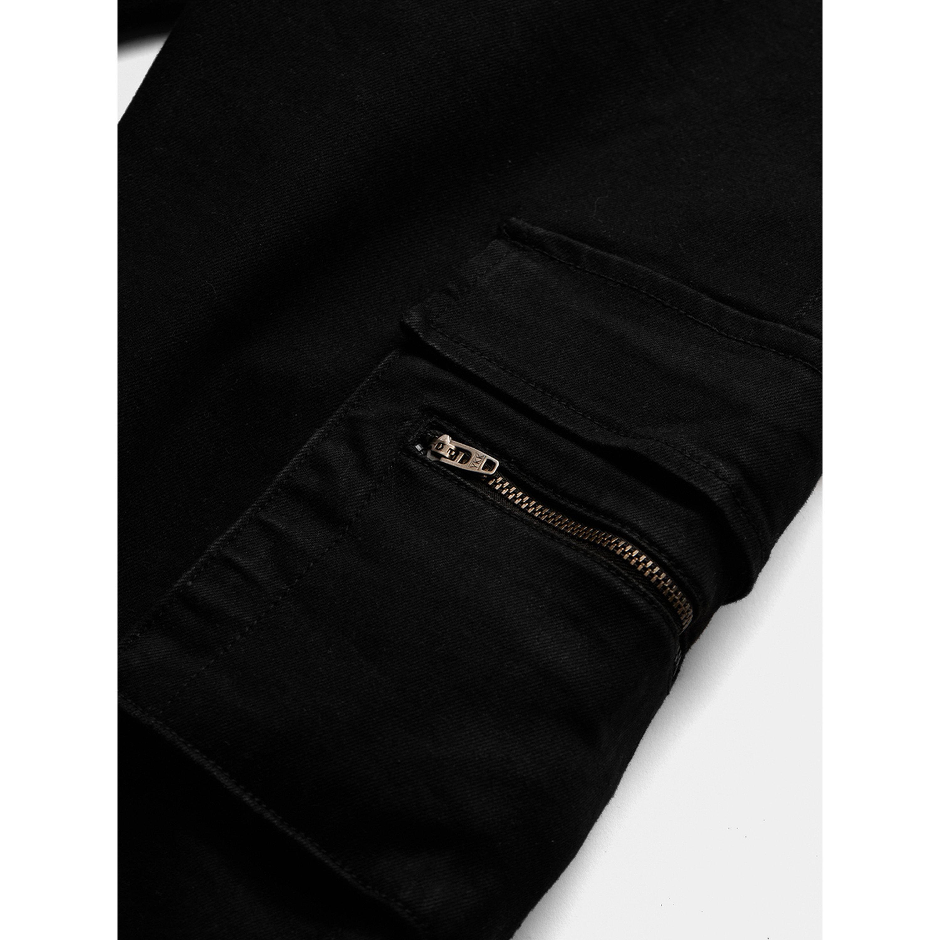 جينز كارجو رجالي أسود بقصة مستقيمة-men-clothing-jeans-image-4