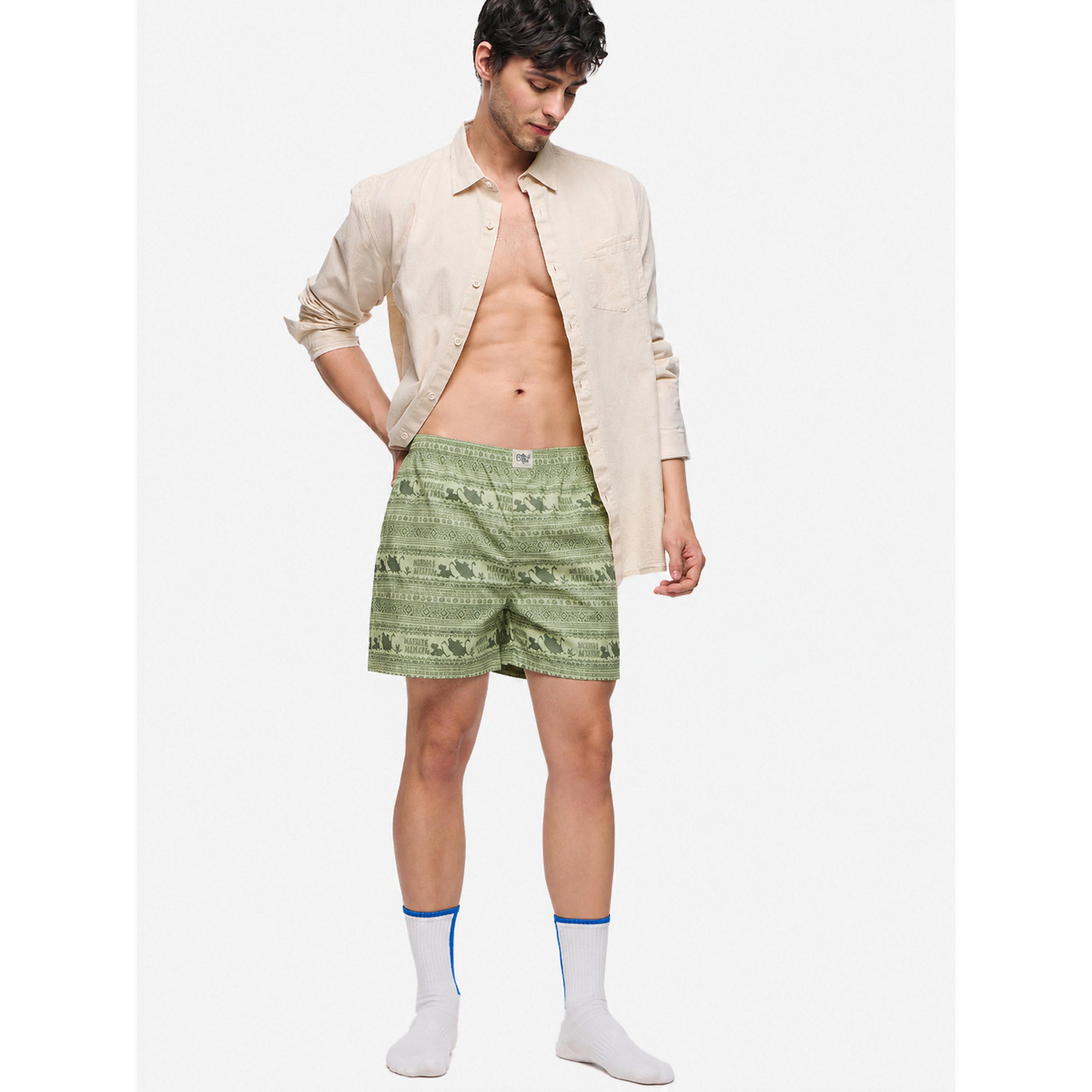 The Souled Store X Styli Men Hakuna Matata Green Boxers-men-clothing-innerwear-underwear-image-2