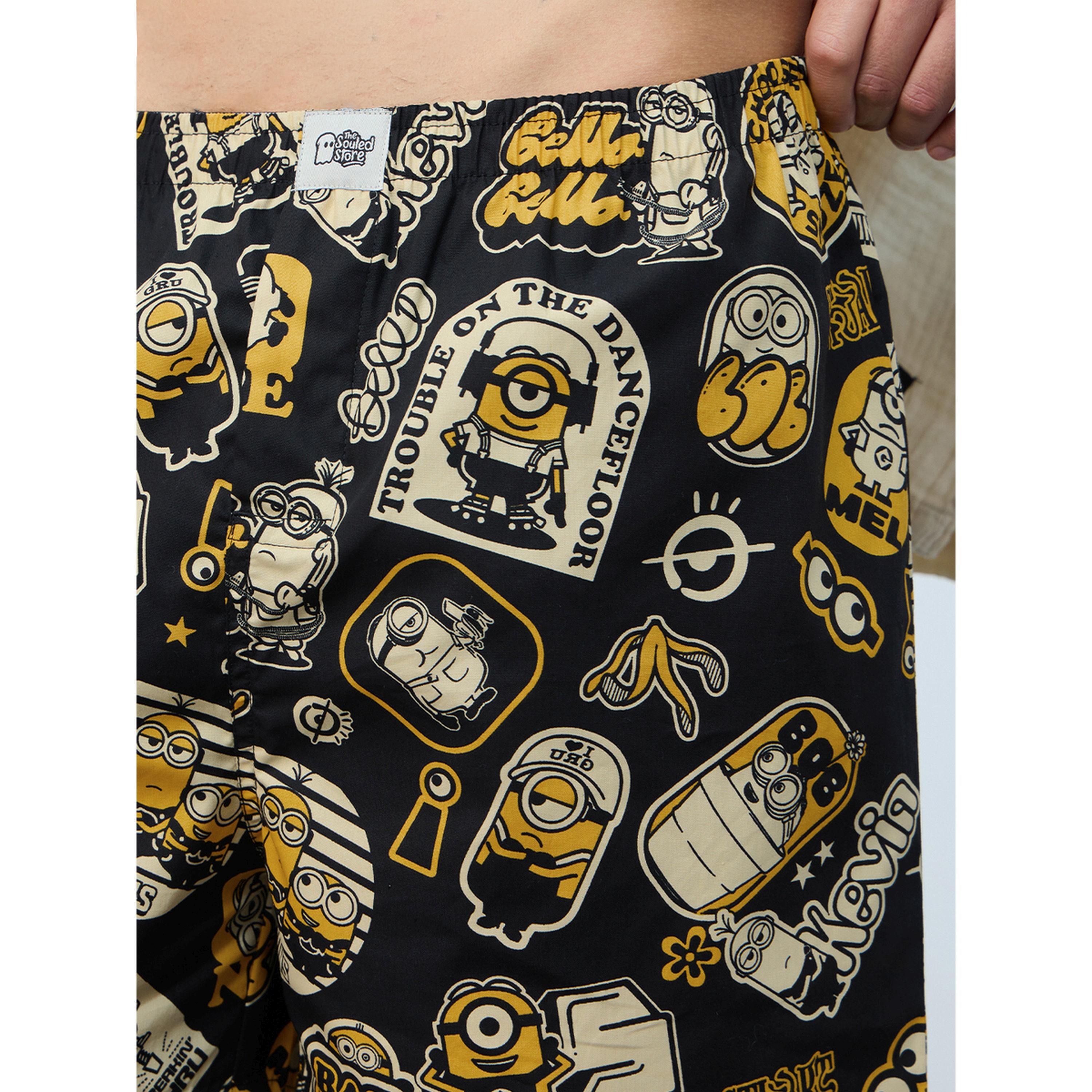 بوكسر أسود مطبوع بمينونز-men-clothing-innerwear-underwear-image-3