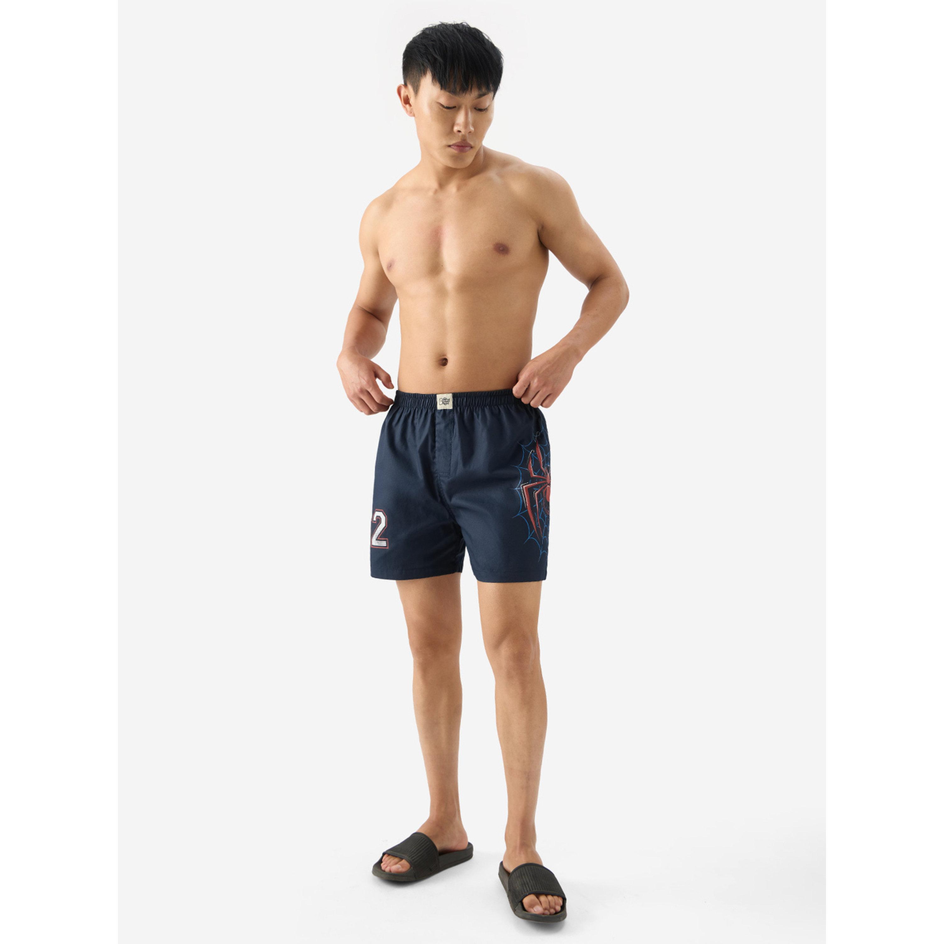 بوكسر رجالي أسود سبايدرمان مارفل-men-clothing-innerwear-underwear-image-2
