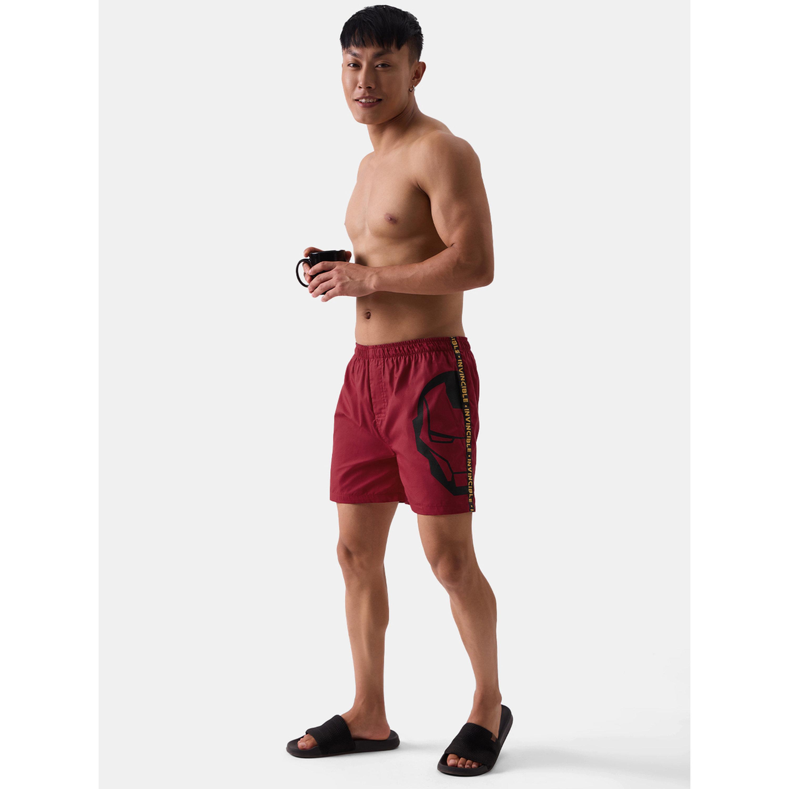 بوكسر أحمر بطبعة مارفل-men-clothing-innerwear-underwear-image-2
