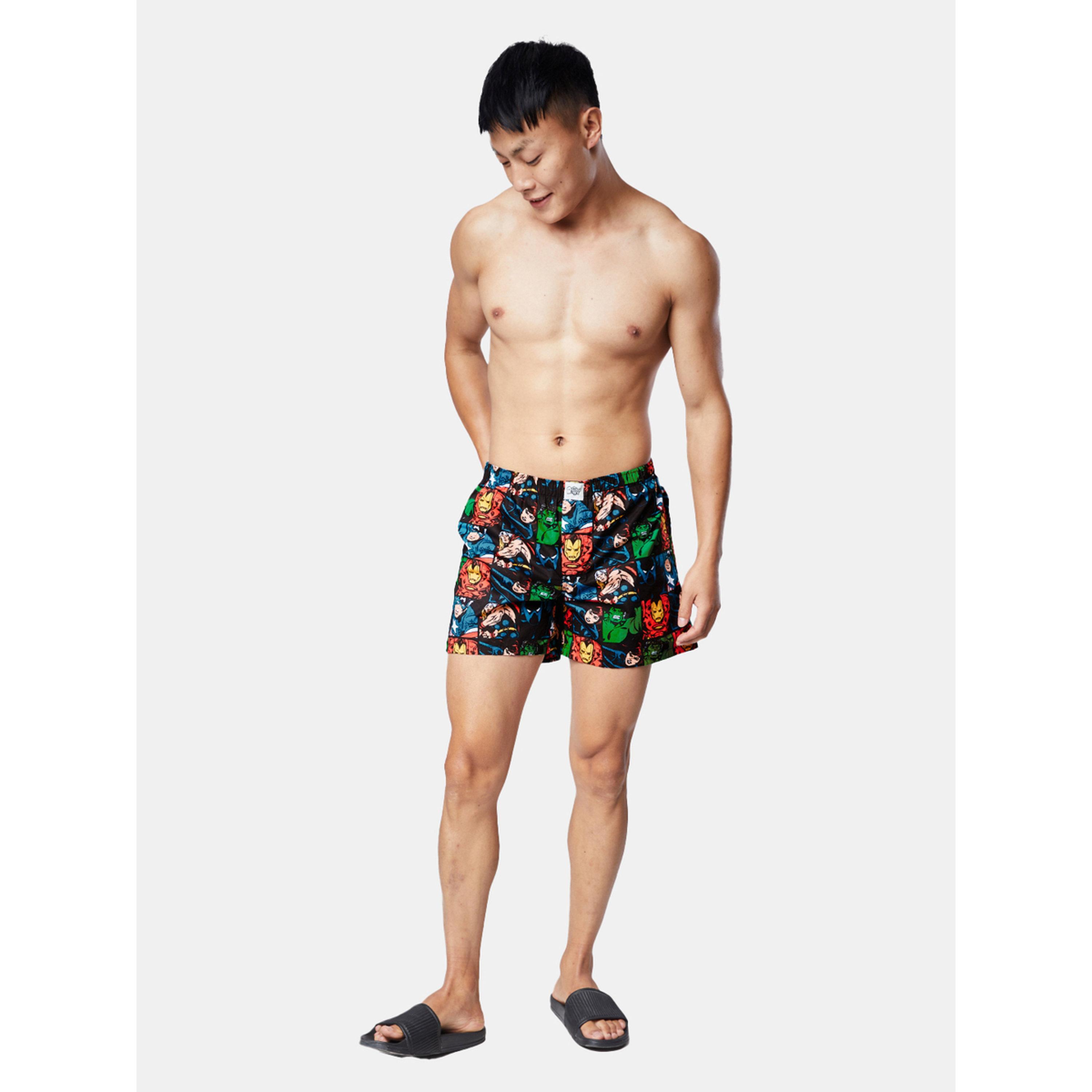 بوكسر أسود بطبعة مارفل كومكس-men-clothing-innerwear-underwear-image-2