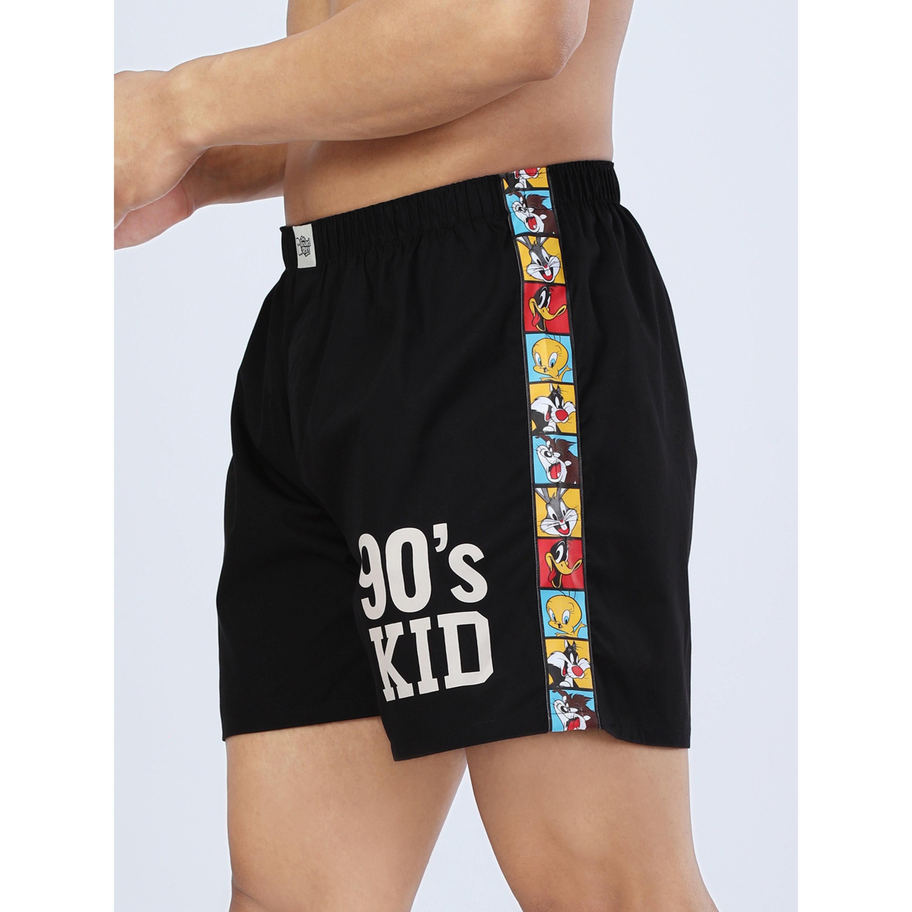 The Souled Store X Styli Black 90s Kid Boxers-men-clothing-innerwear-underwear-image-3