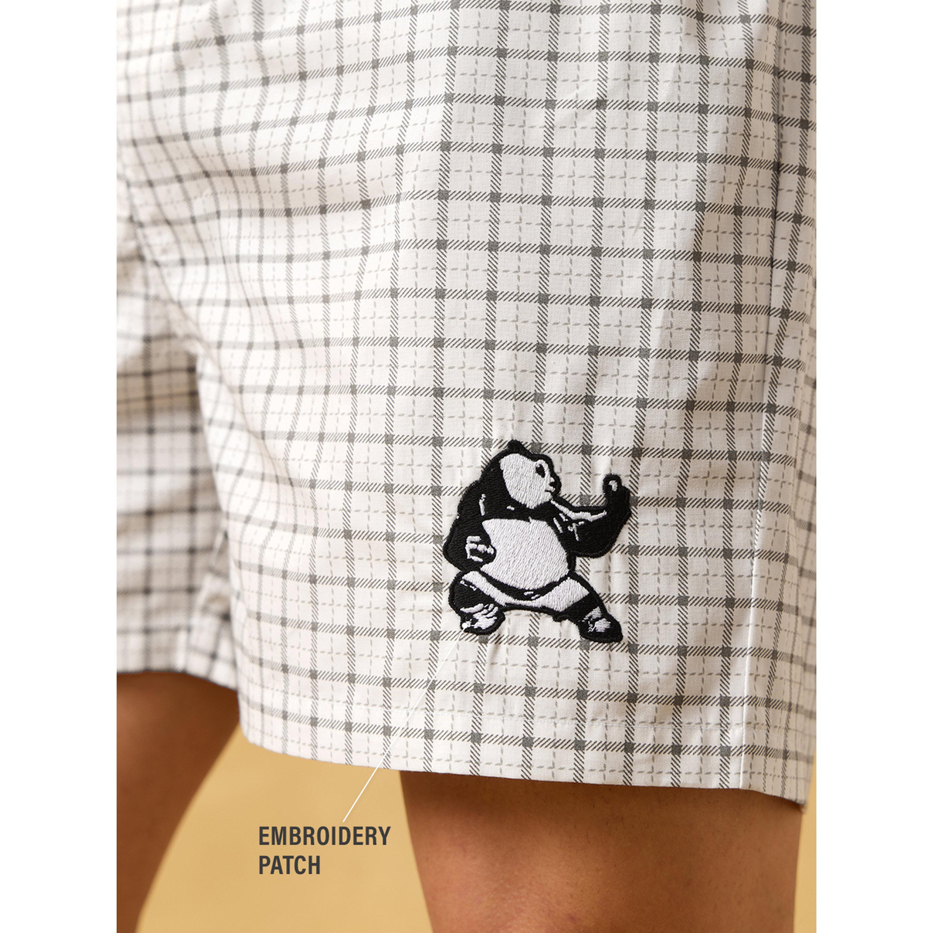 The Souled Store X Styli White Plaid Boxers with Panda Embroidery-men-clothing-innerwear-underwear-image-3