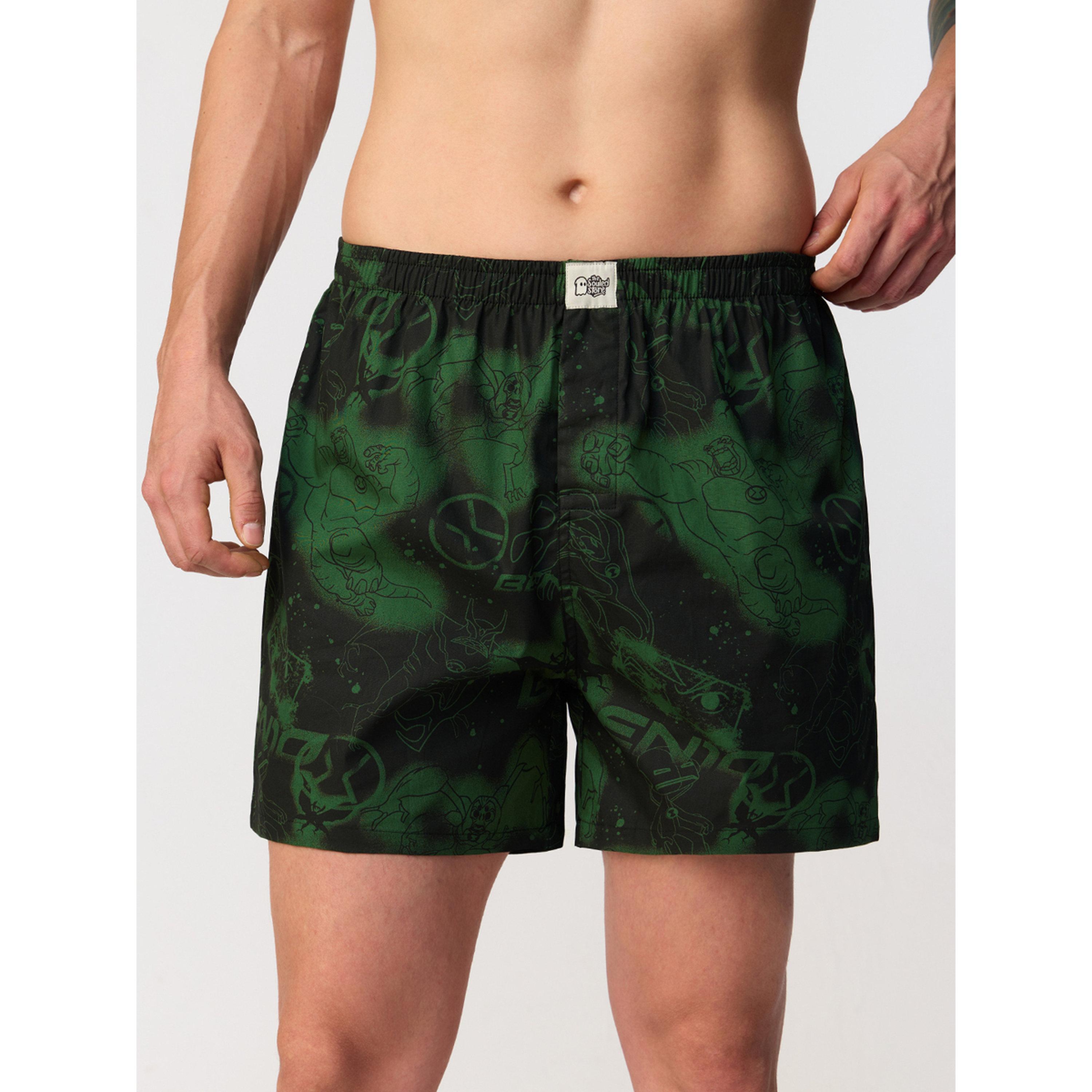 The Souled Store X Styli Men Ben 10 Black Boxers with Cartoon Print-men-clothing-innerwear-underwear-image-1