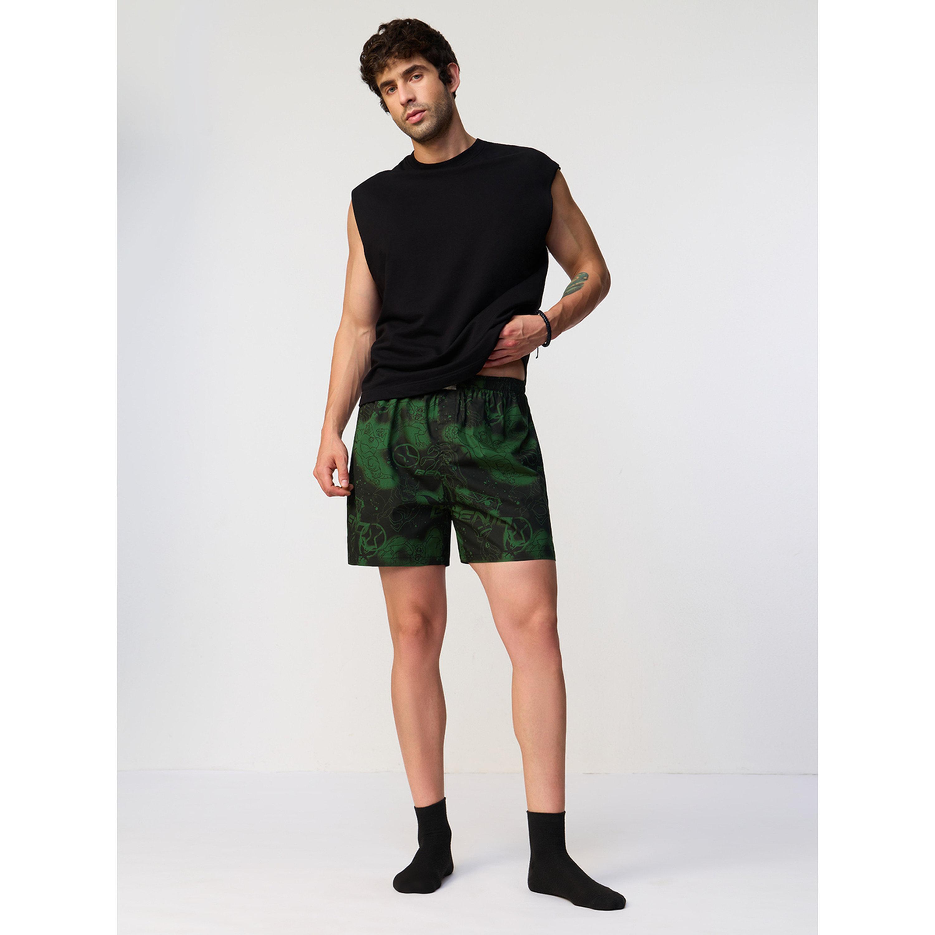 The Souled Store X Styli Men Ben 10 Black Boxers with Cartoon Print-men-clothing-innerwear-underwear-image-2