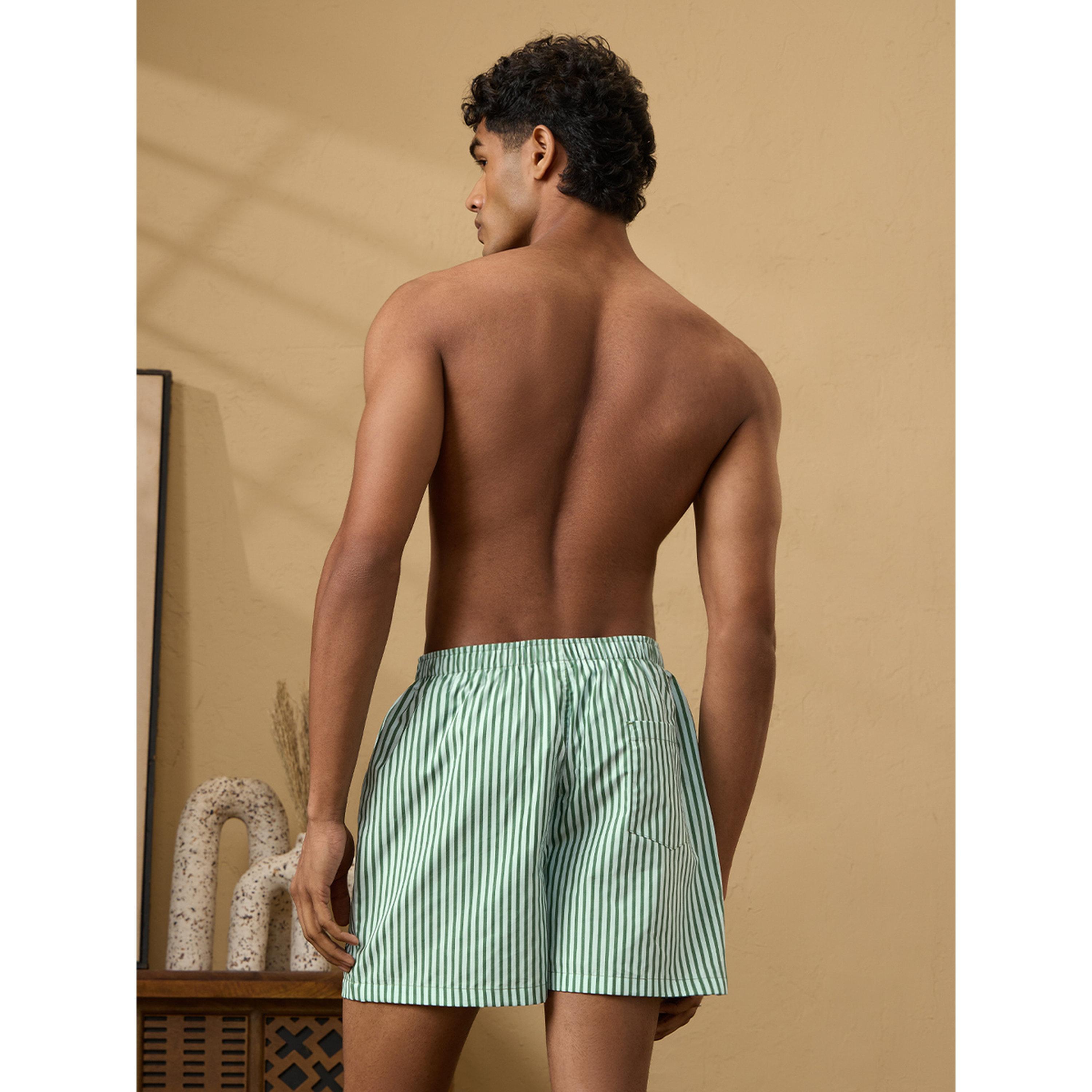 The Souled Store X Styli Men Olive Green Striped Boxers-men-clothing-innerwear-underwear-image-5