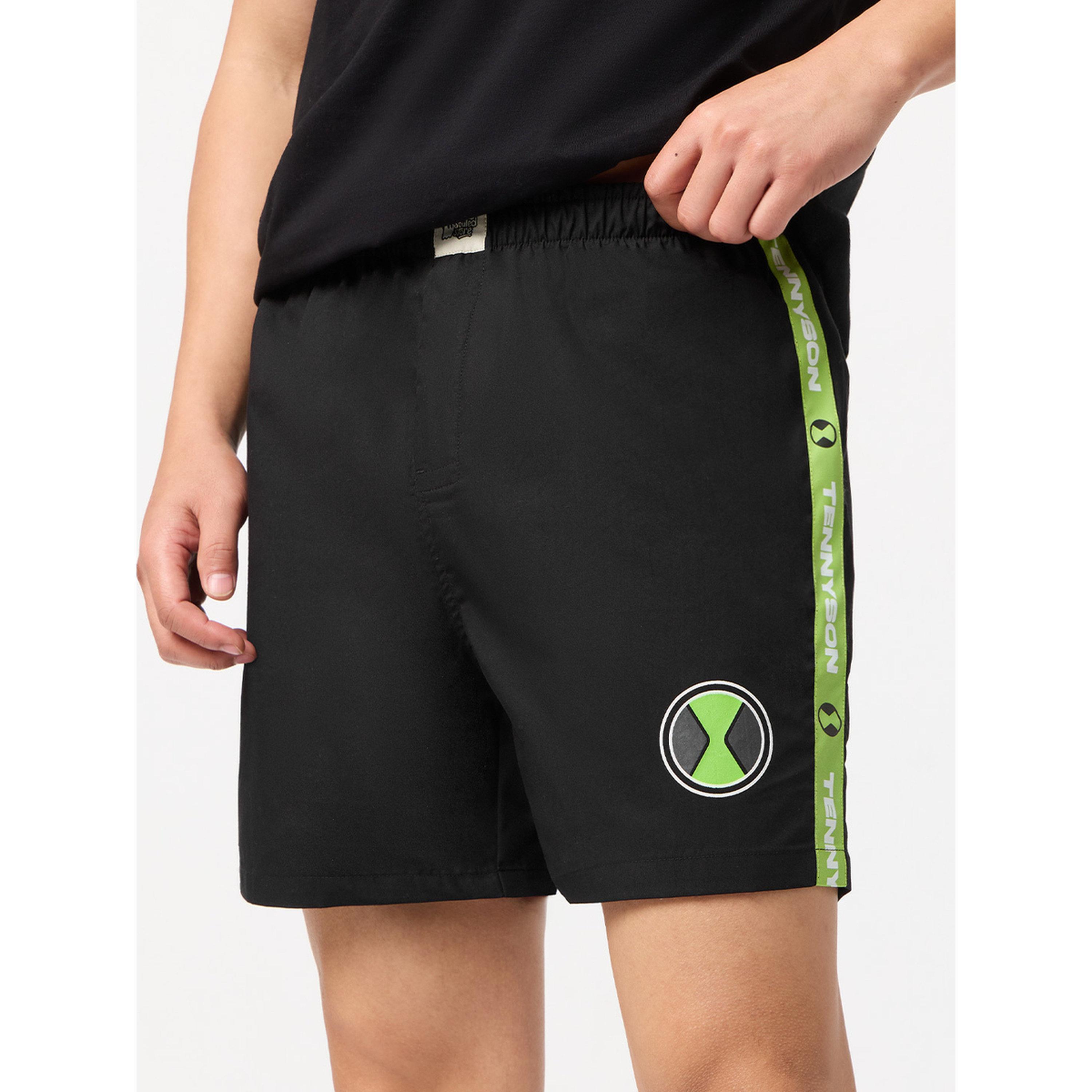 بوكسر رجالي أسود بن 10 بشريط جانبي-men-clothing-innerwear-underwear-image-4