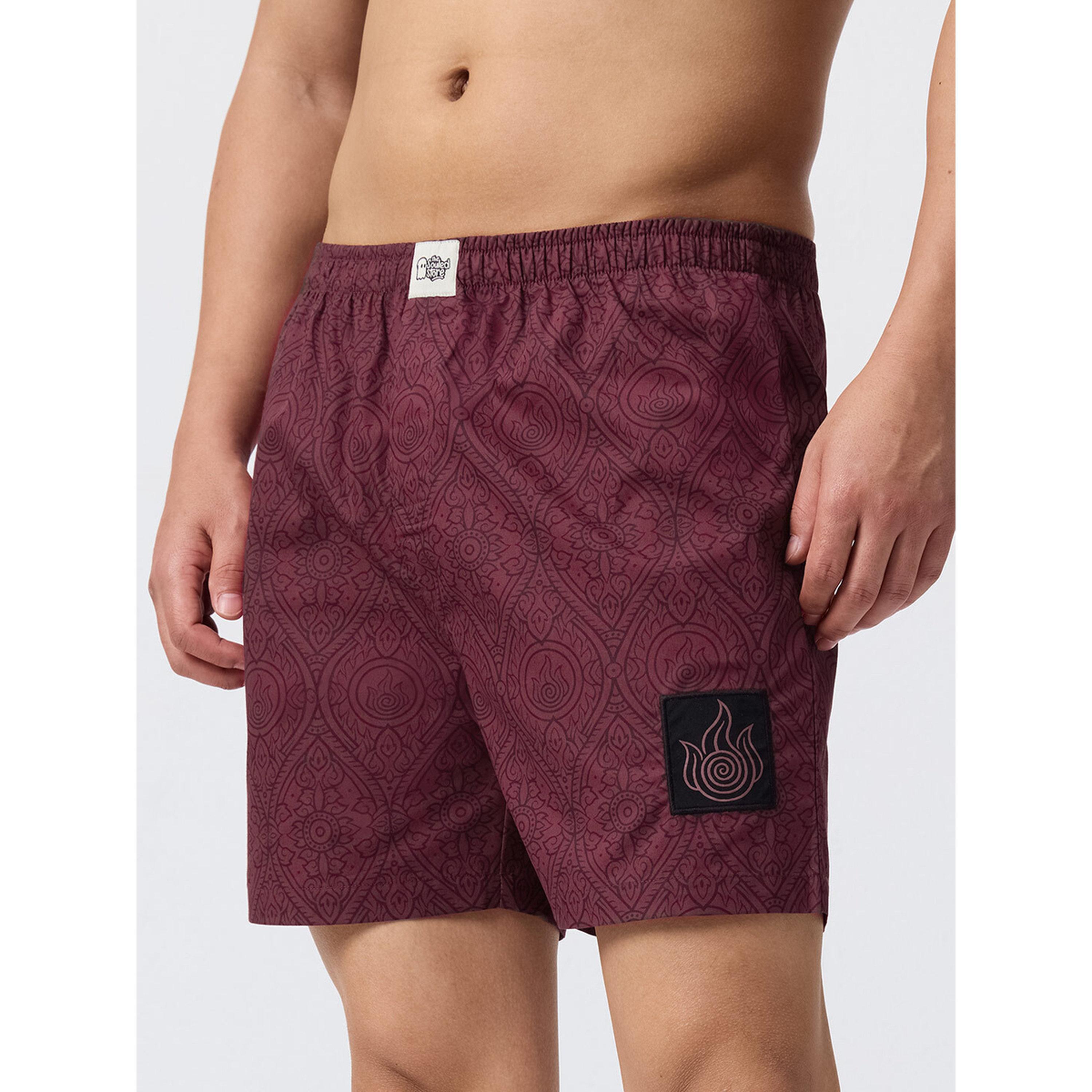 بوكسر مارون بنمط فاير بيندر-men-clothing-innerwear-underwear-image-1