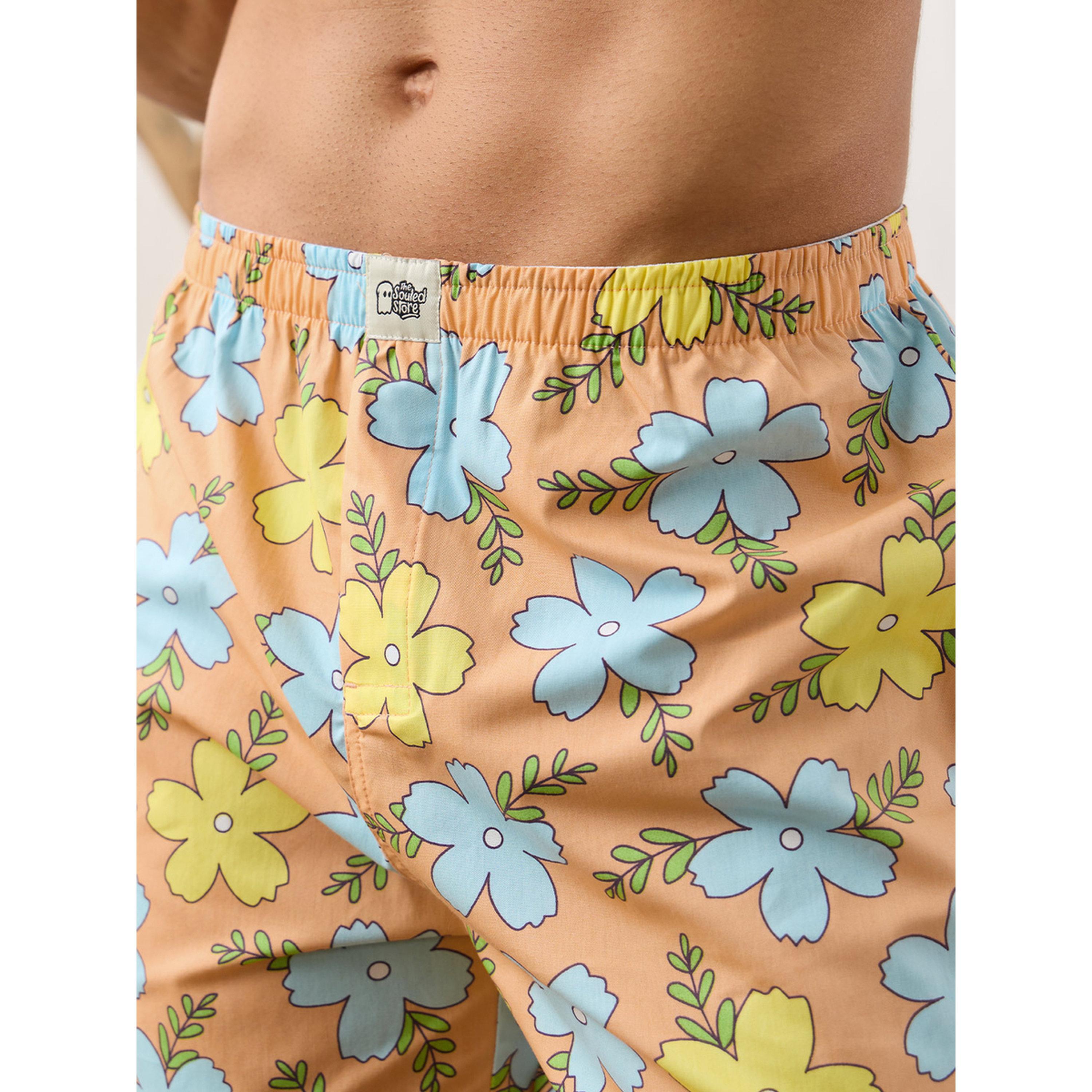 بوكسر رجالي خوخي بطبعة زهور-men-clothing-innerwear-underwear-image-3