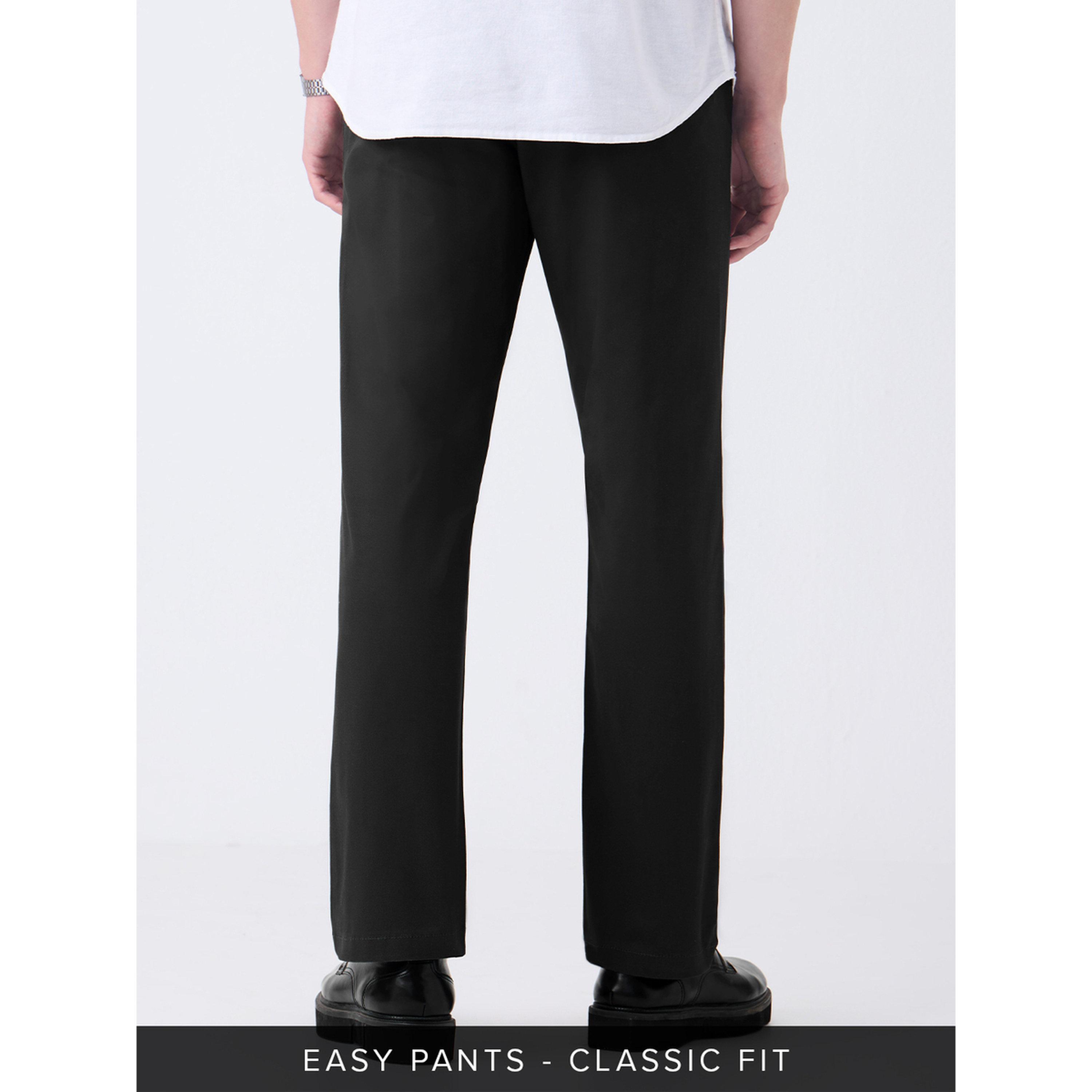 بنطال بقصة كلاسيكية للرجال باللون الأسود-men-clothing-trousersandchinos-trousers-image-5