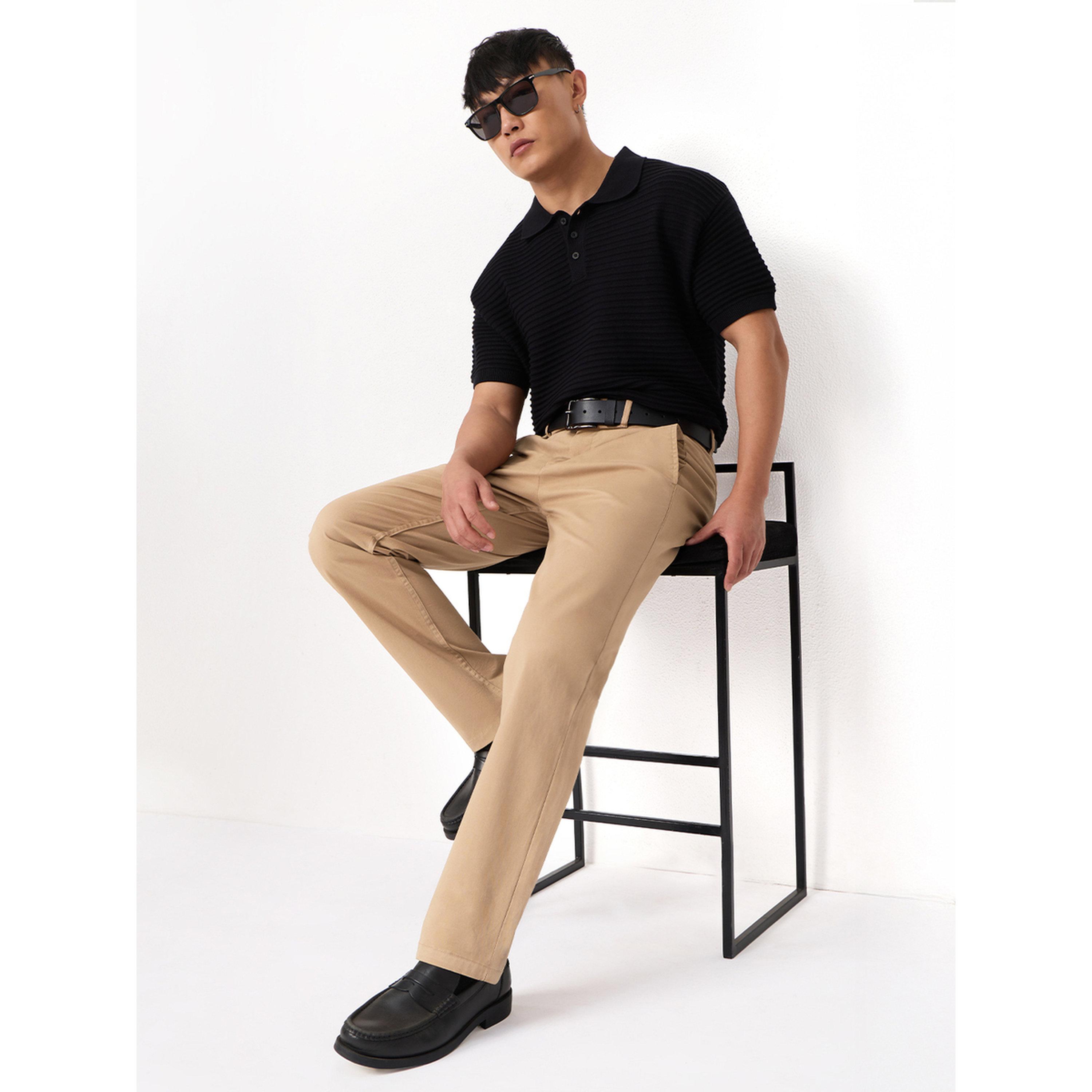 بنطال بقصة كلاسيكية للرجال باللون البني-men-clothing-trousersandchinos-trousers-image-5