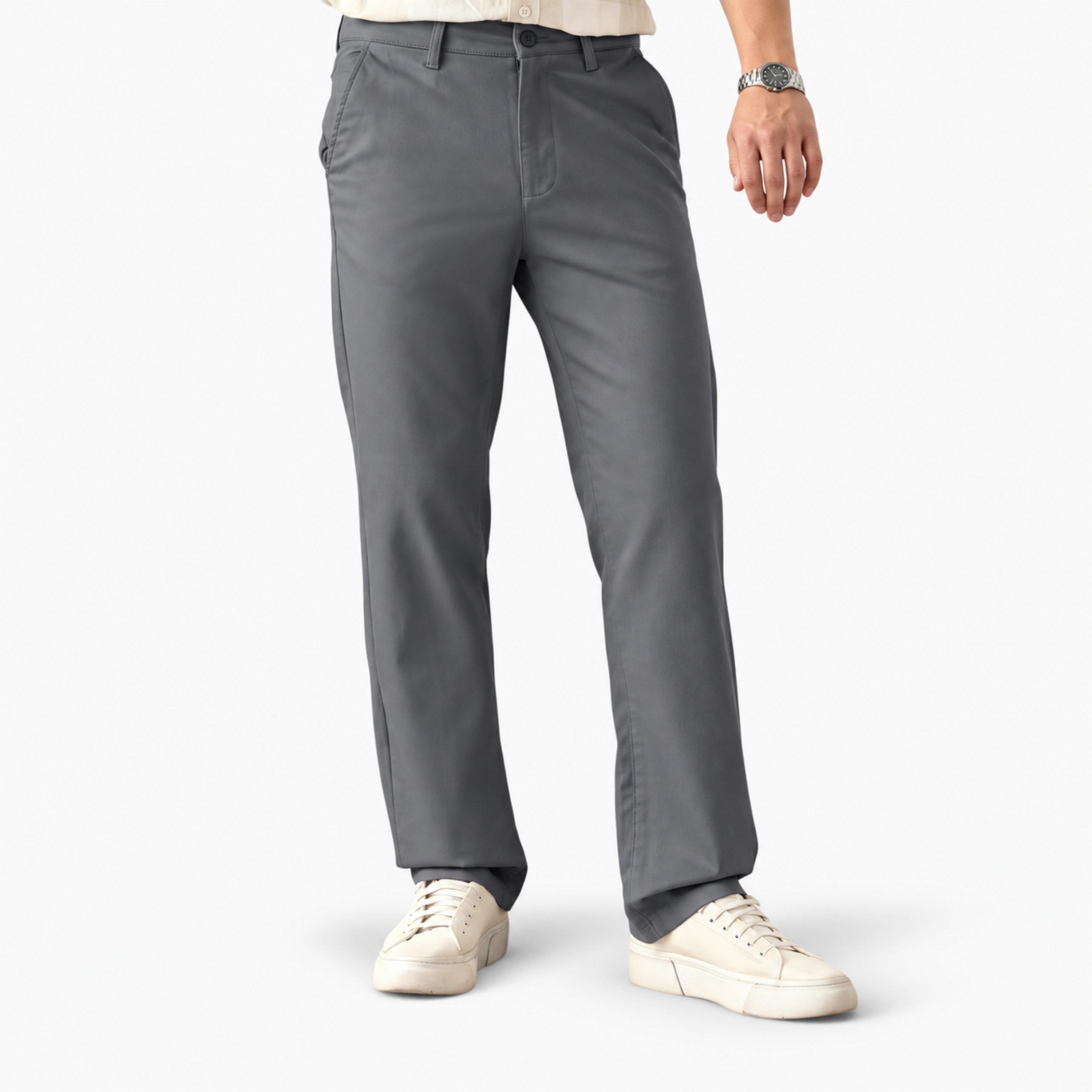 The Souled Store X Styli Men Classic Fit Grey Trousers-men-clothing-trousersandchinos-trousers-image-1