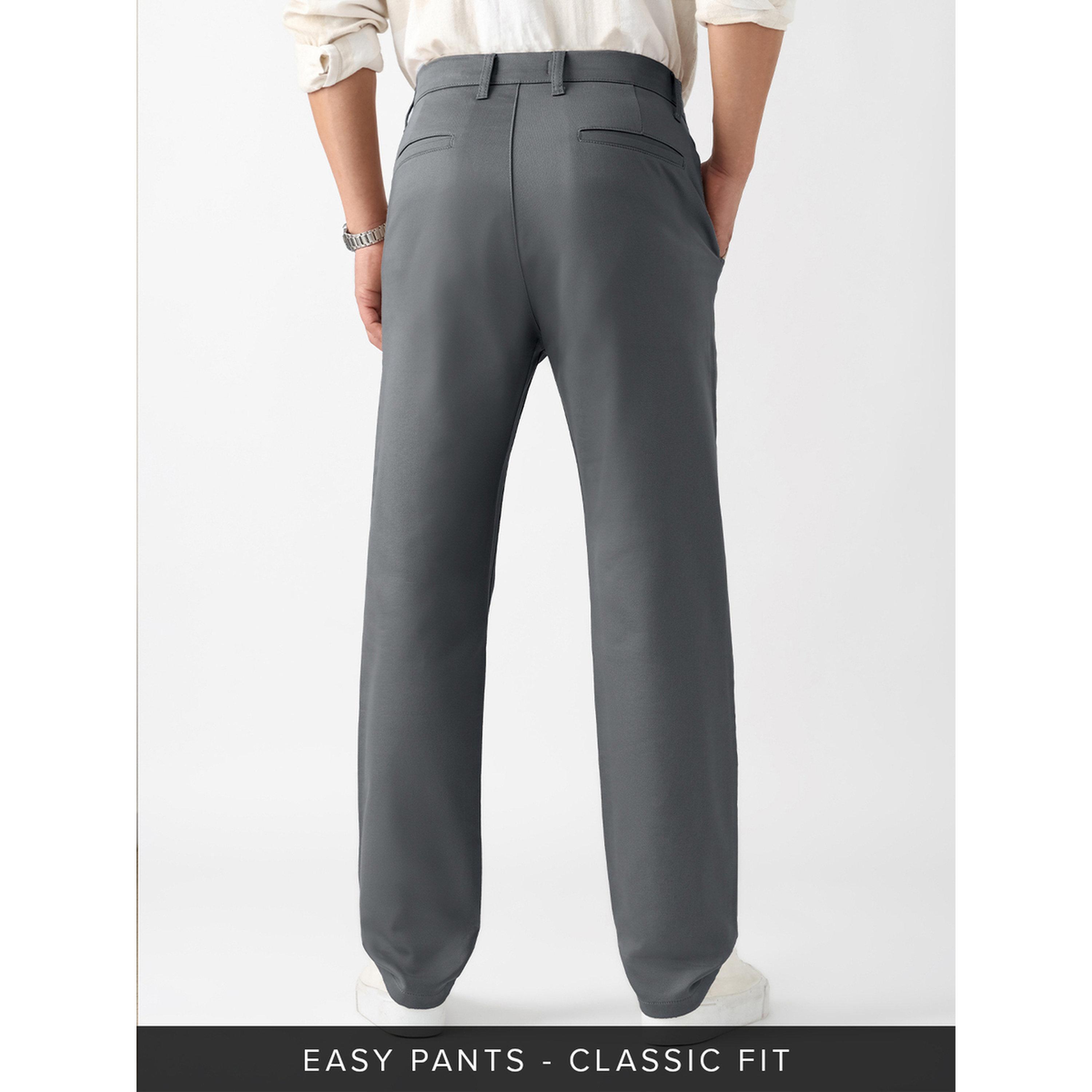 The Souled Store X Styli Men Classic Fit Grey Trousers-men-clothing-trousersandchinos-trousers-image-3