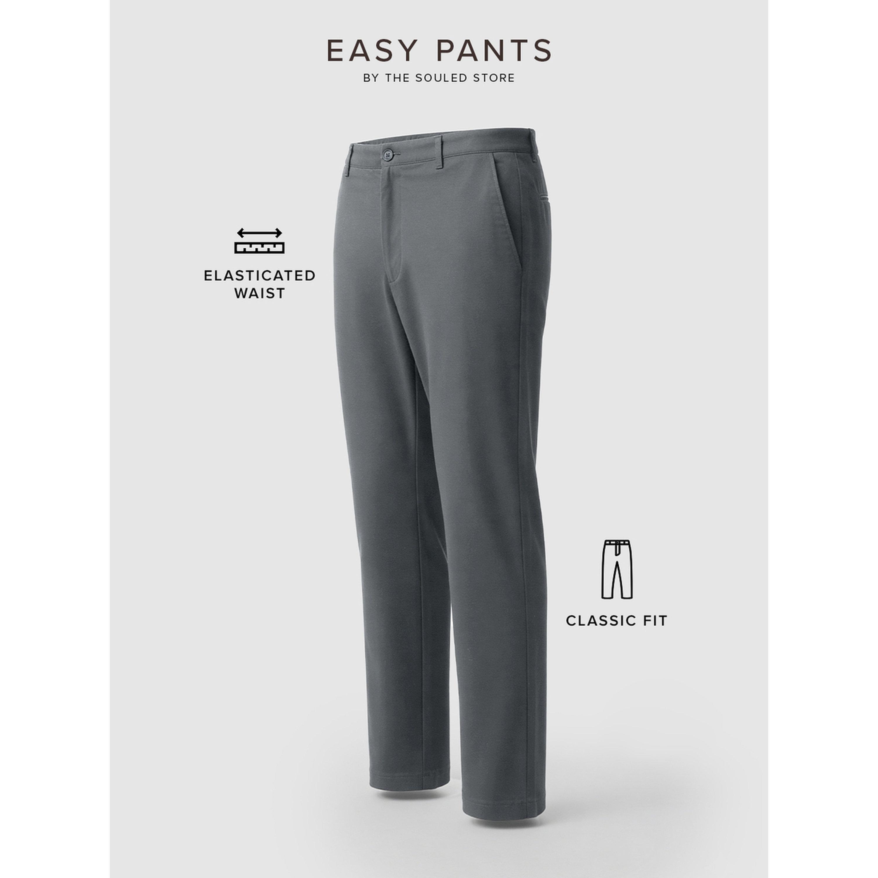 The Souled Store X Styli Men Classic Fit Grey Trousers-men-clothing-trousersandchinos-trousers-image-4
