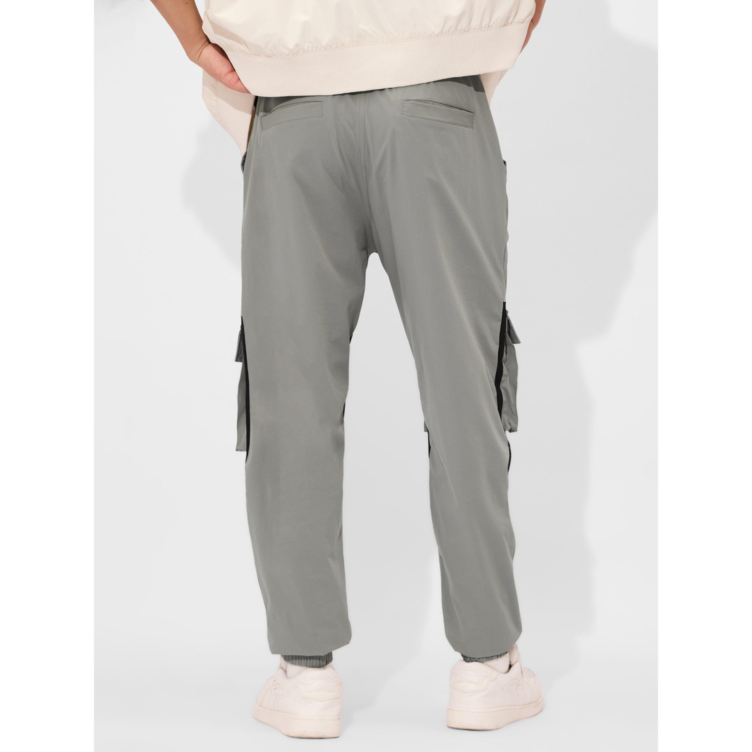 The Souled Store X Styli Grey Two-Tone Cargo Trousers-men-clothing-joggers-image-4