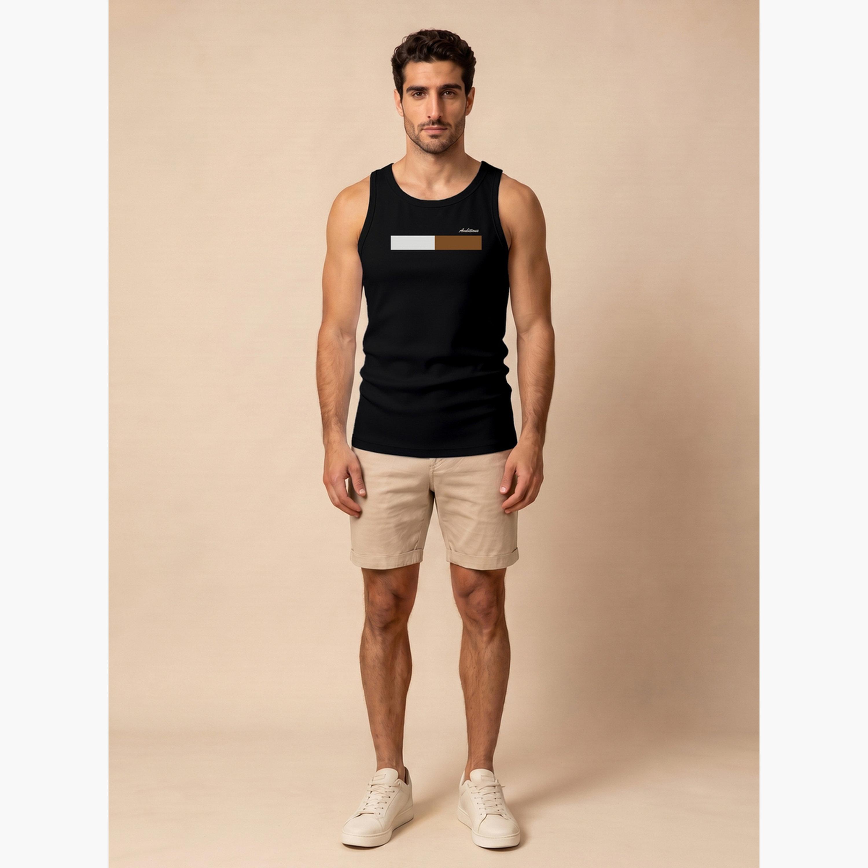 Take Two Black Graphic Print Regular Fit Tank Top-men-clothing-tshirtsandpolos-vests-image-2