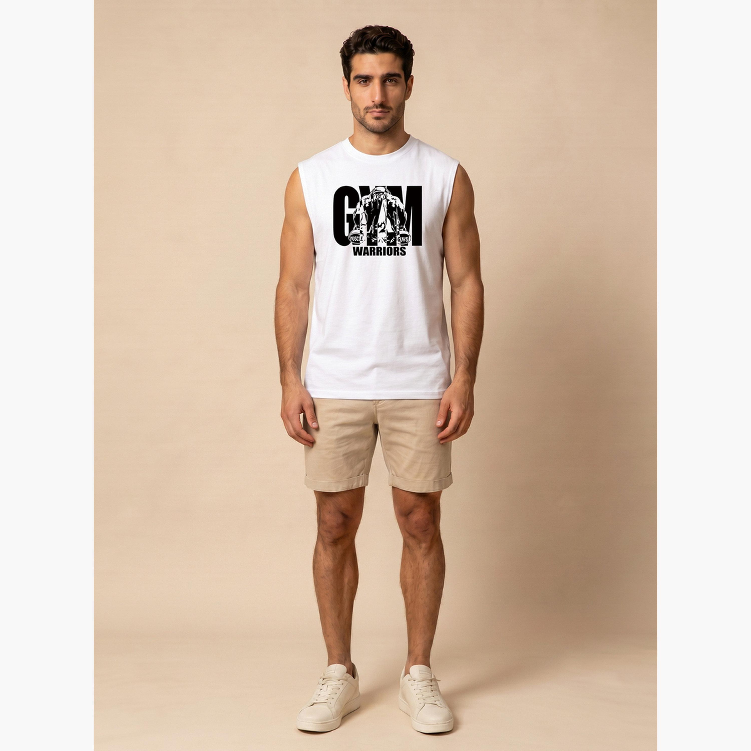 Take Two White Graphic Print Regular Fit Tank Top-men-clothing-tshirtsandpolos-vests-image-2