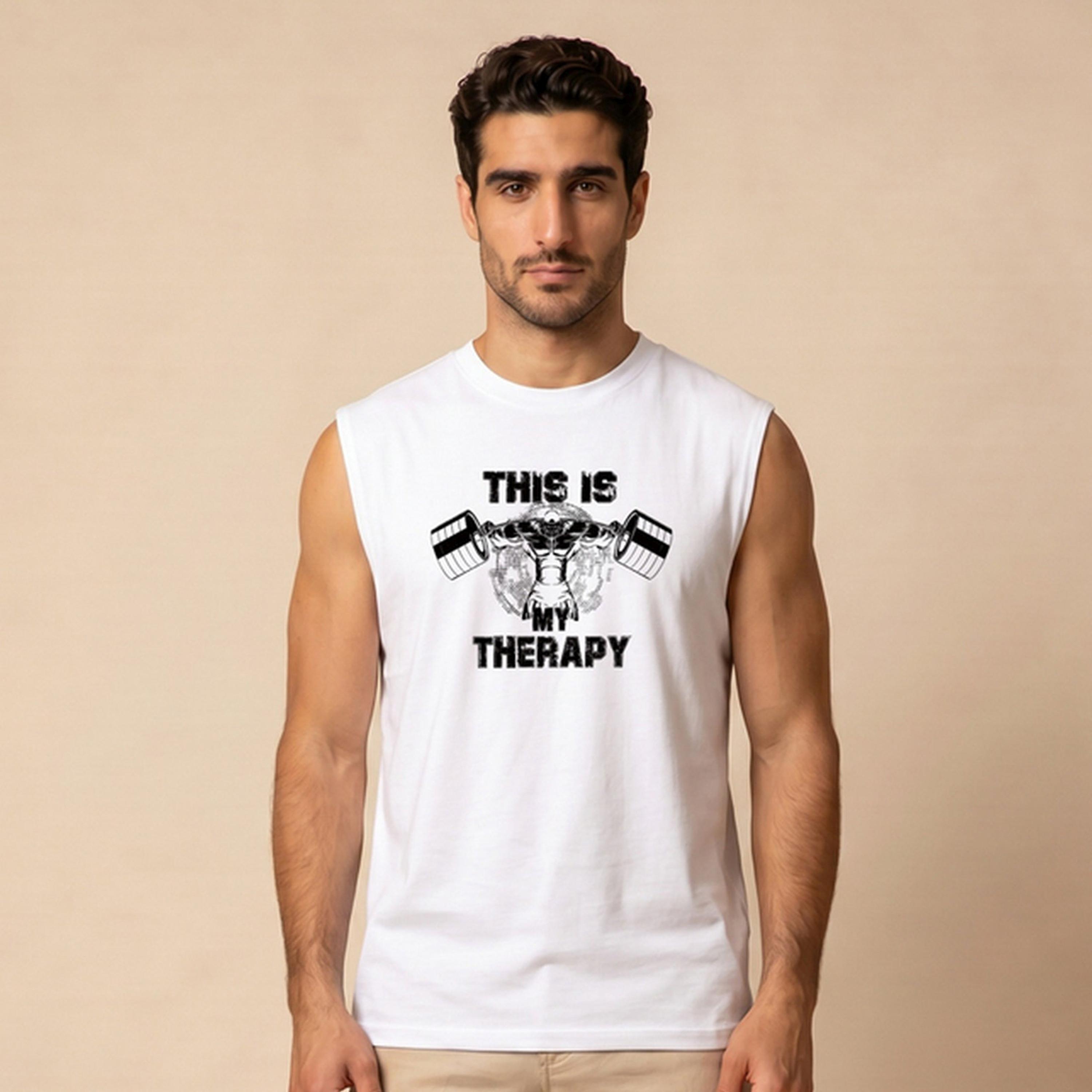 Take Two White Graphic Print Regular Fit Tank Top-men-clothing-tshirtsandpolos-vests-image-1