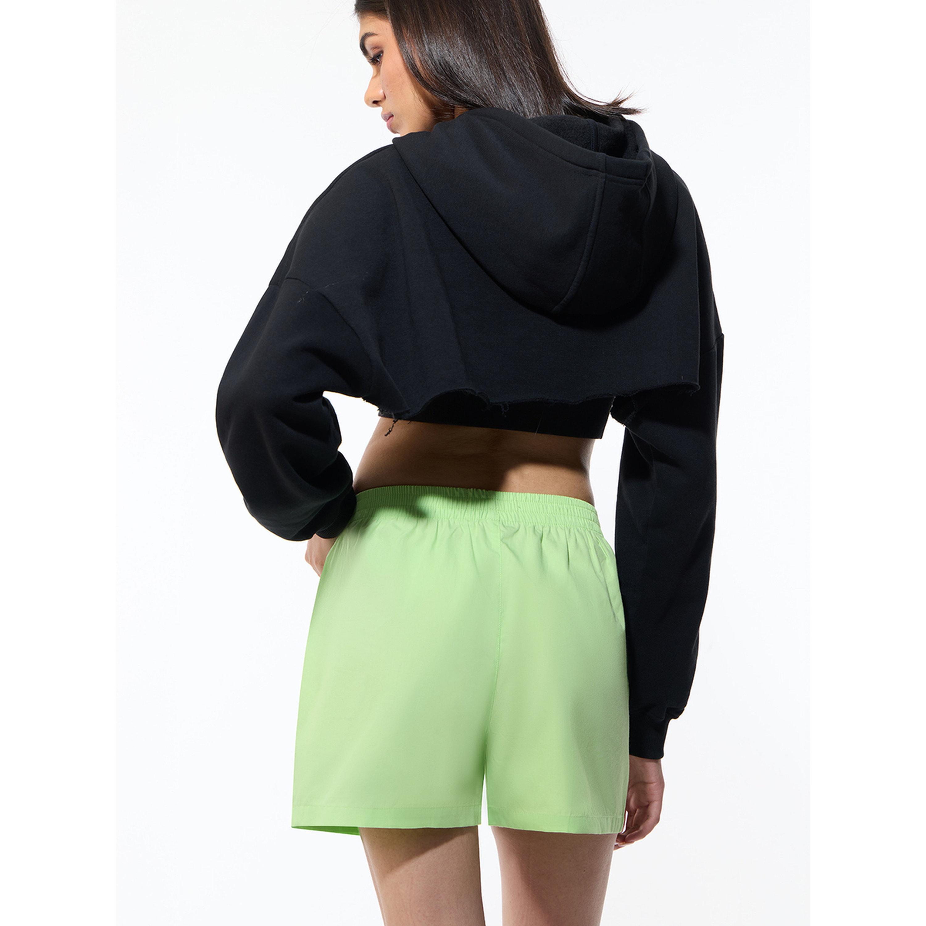 شورت أخضر نيون بطبعة باور بوف غيرلز-women-clothing-shorts-image-4