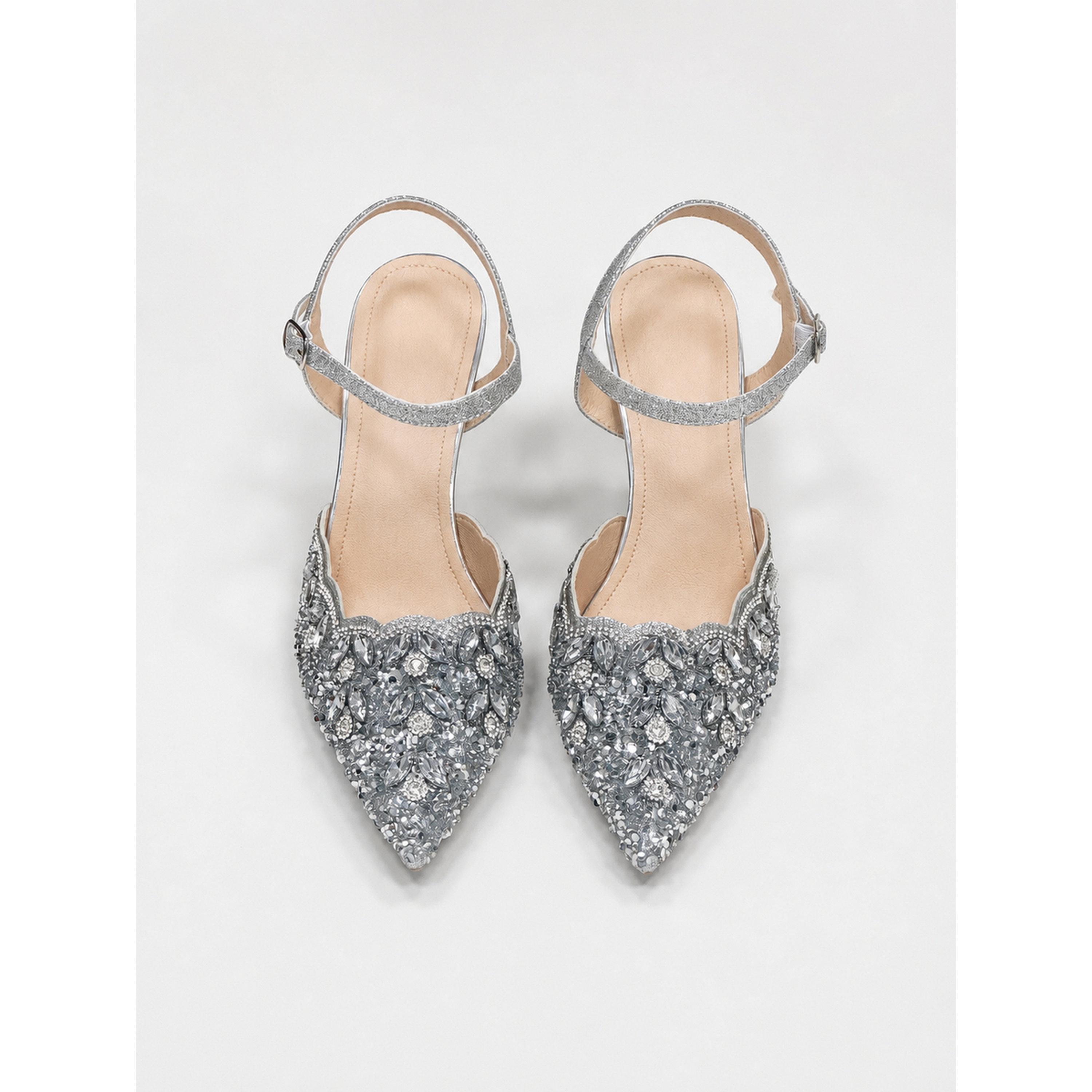 Take Two Silver Rhinestone High Heel Sandals-women-shoes-heels-image-4