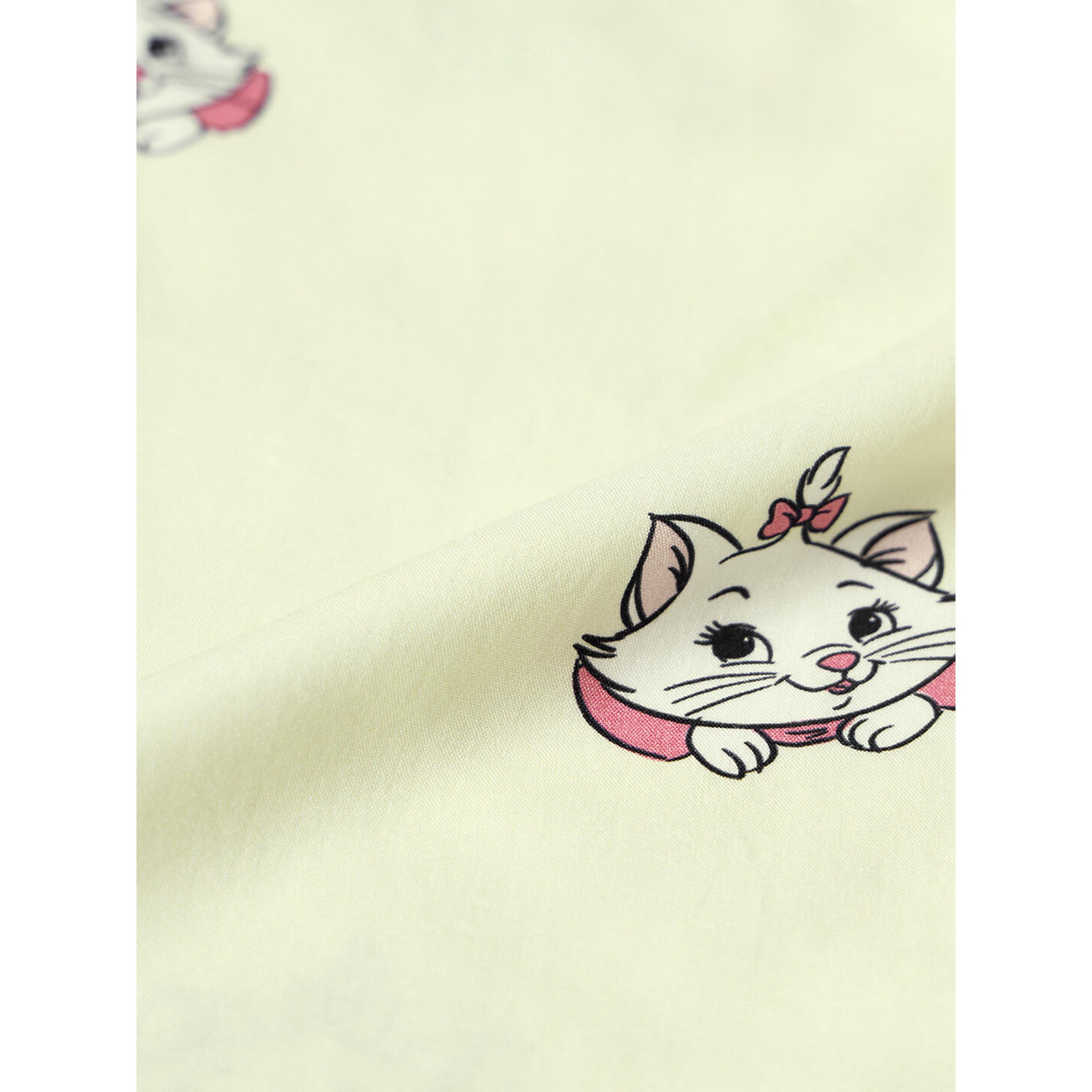 The Souled Store X Styli Yellow Aristocats Print Wide-Leg Trousers-women-clothing-joggers-image-5