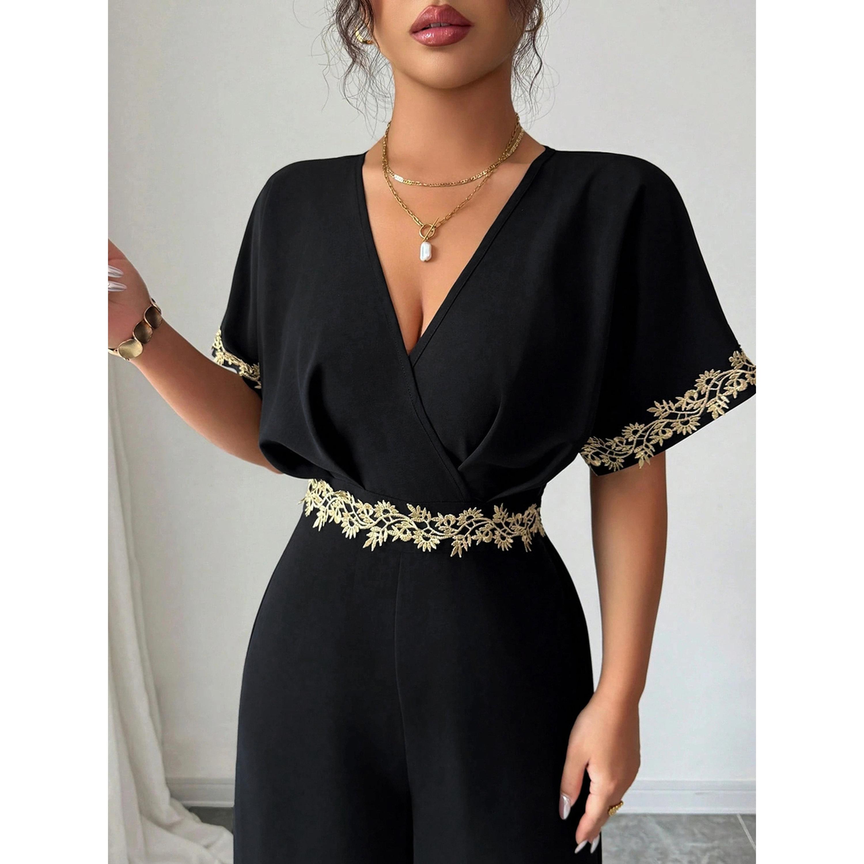 Take Two Elegant Black Wide-Leg Jumpsuit with Gold Embroidery-women-clothing-jumpsuits-image-4