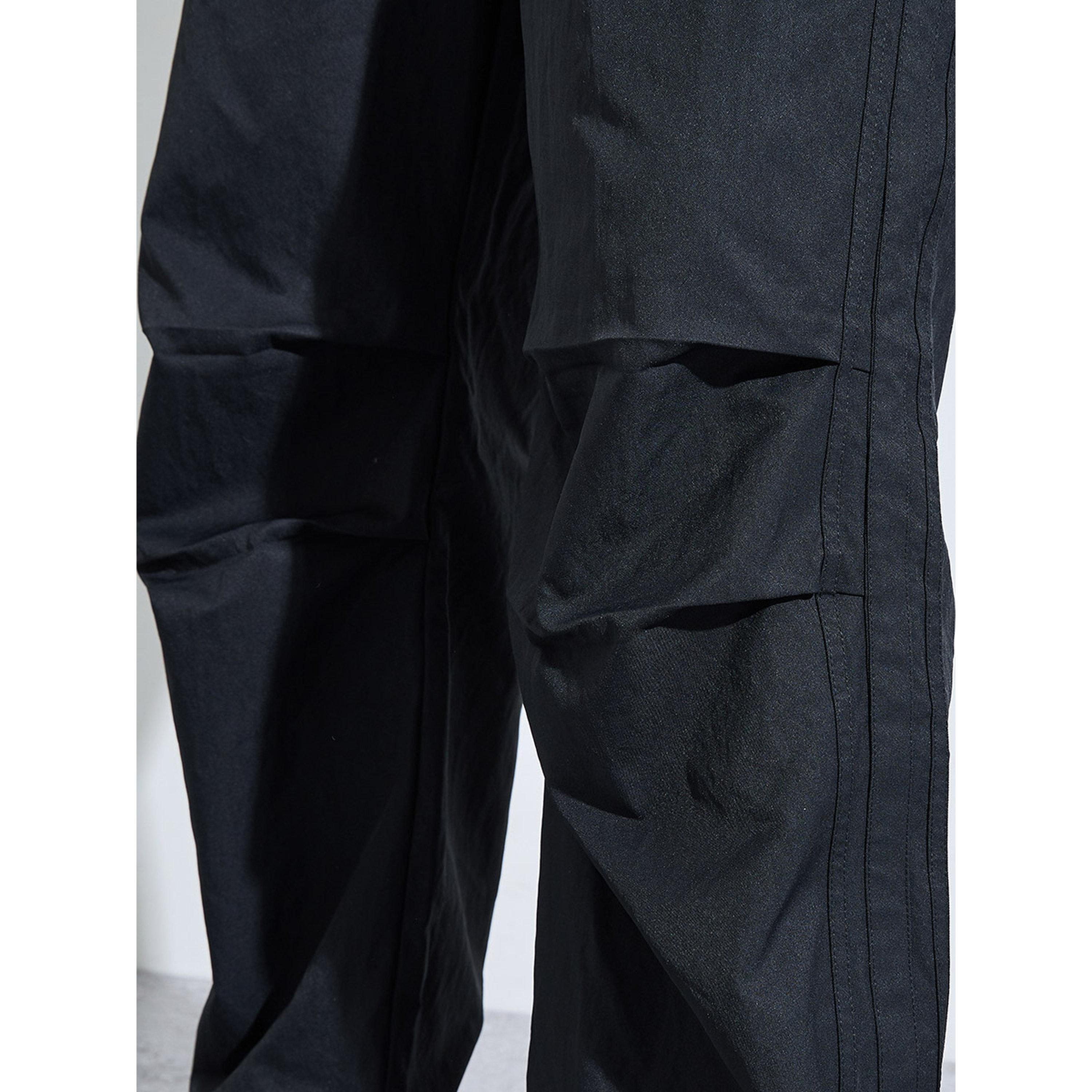 Styli Black Logo Embroidery Drawstring Wide Leg Jogger-men-clothing-joggers-image-4