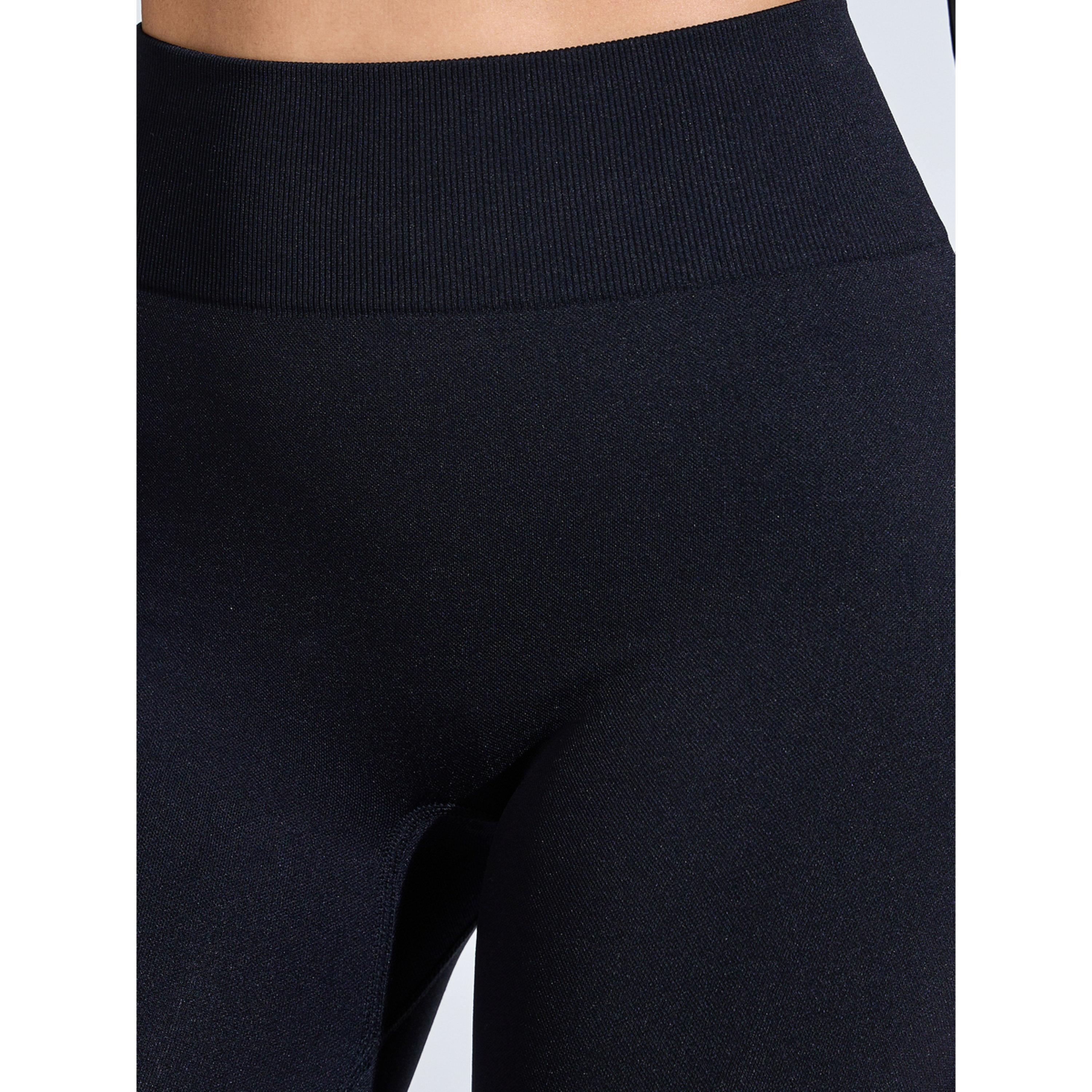Styli Black Solid High-Waist Flare Active Pants-women-clothing-bottoms-joggers-image-3