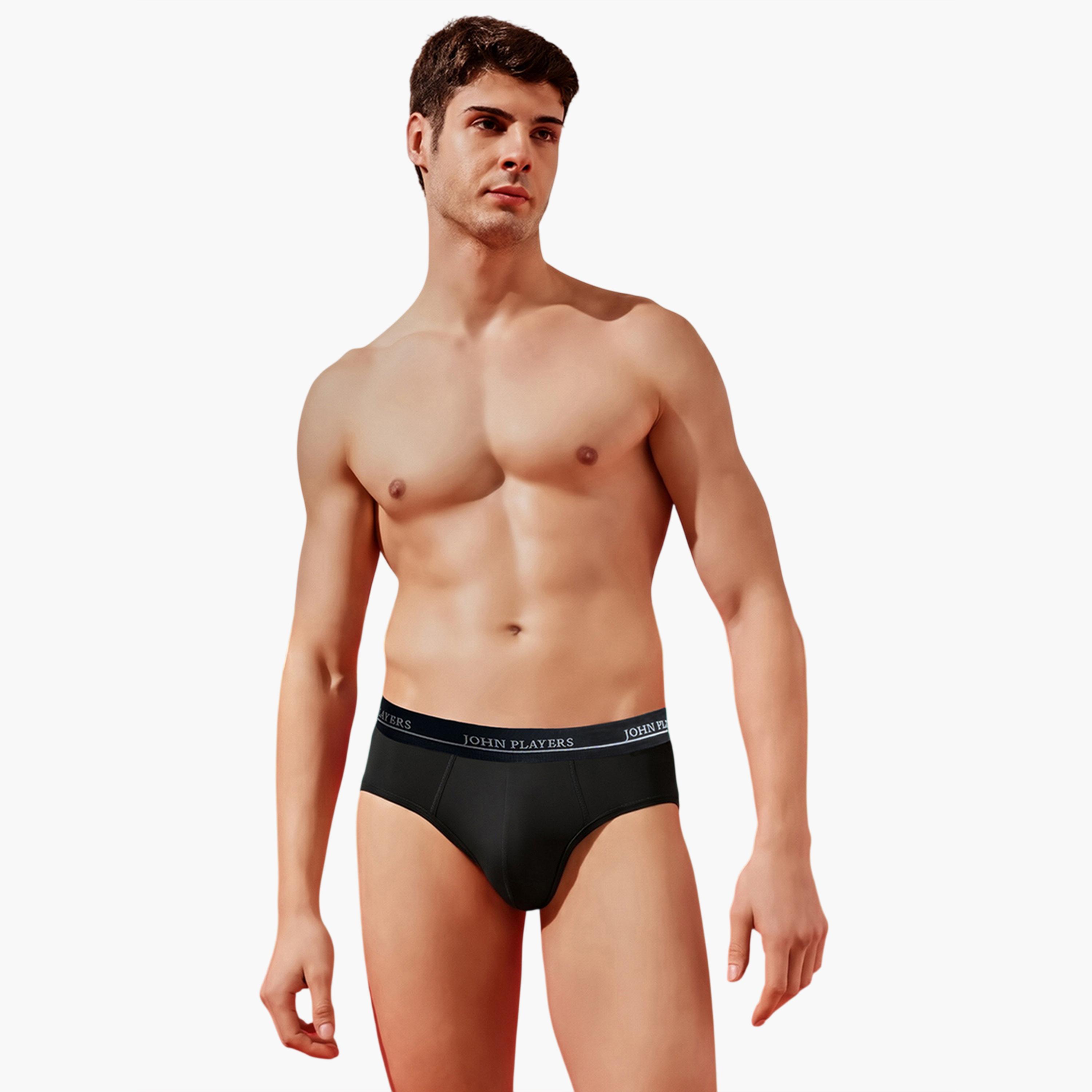 John Player X Styli Pack of 2 - Multi-Color Logo Print Brief Underwear-men-clothing-innerwear-underwear-image-4