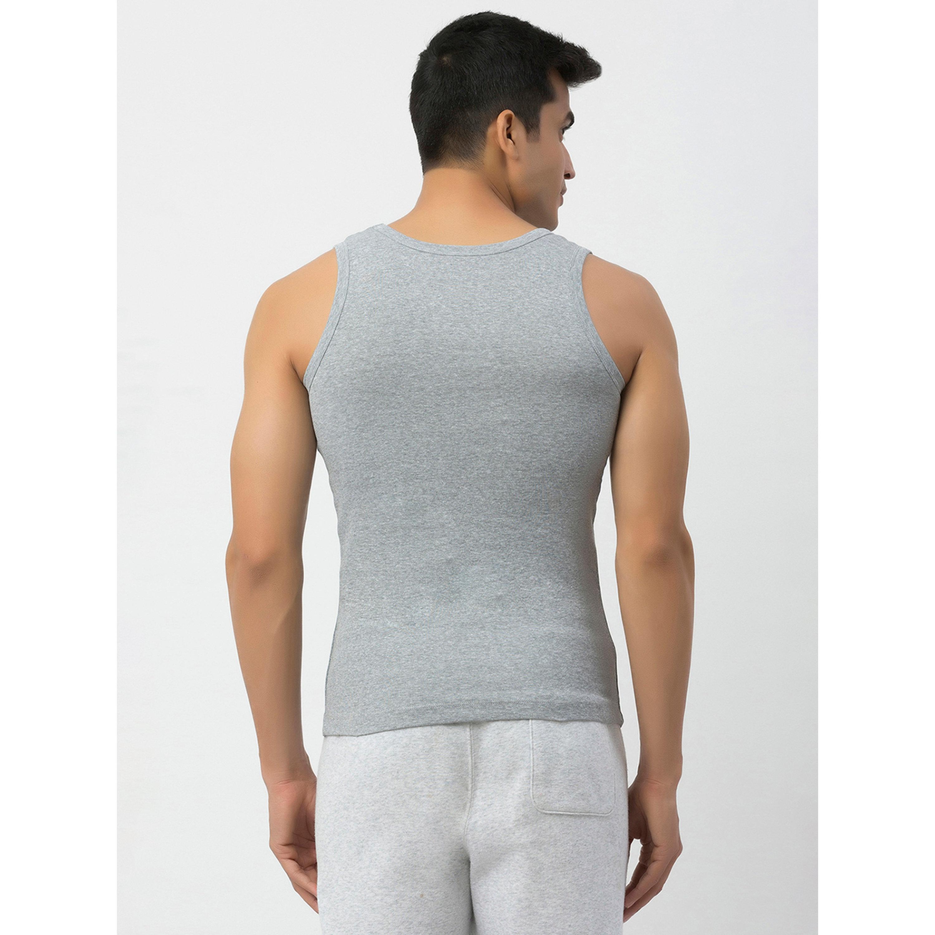 فيست قطن مضلع بلون سادة-men-clothing-innerwear-vests-image-3