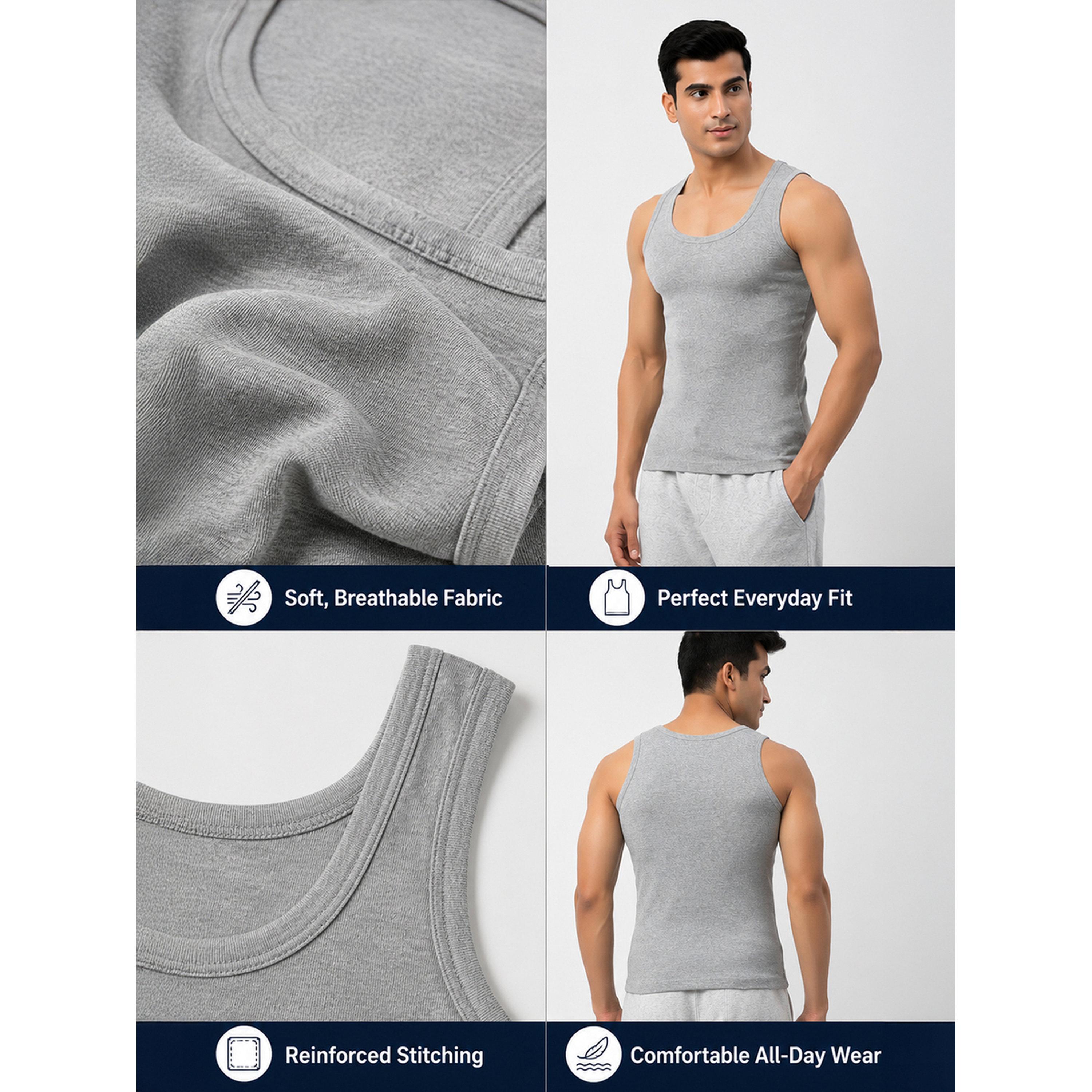 فيست قطن مضلع بلون سادة-men-clothing-innerwear-vests-image-6