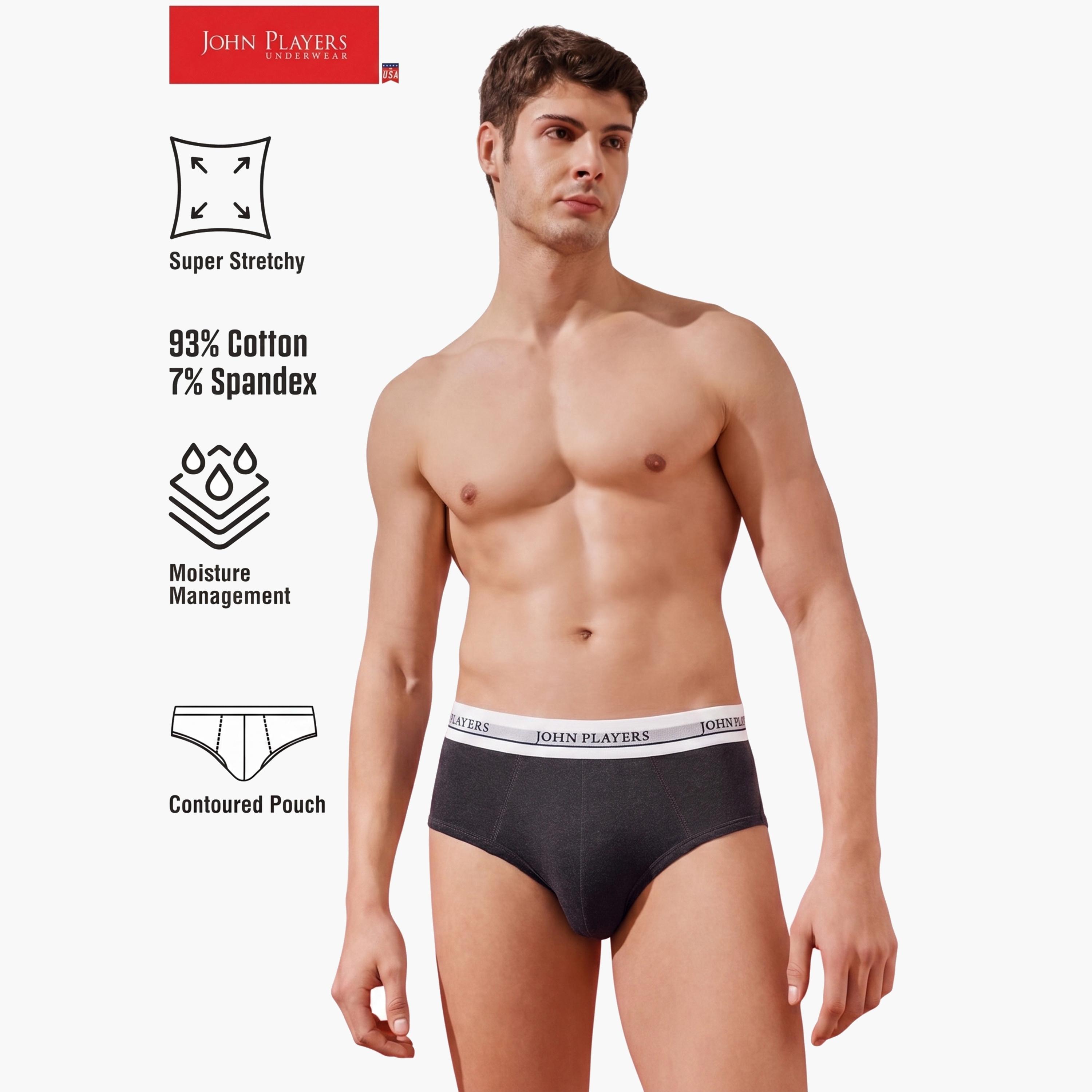 John Player X Styli Pack of 2 - Multi-Color Logo Print Brief Underwear-men-clothing-innerwear-underwear-image-3