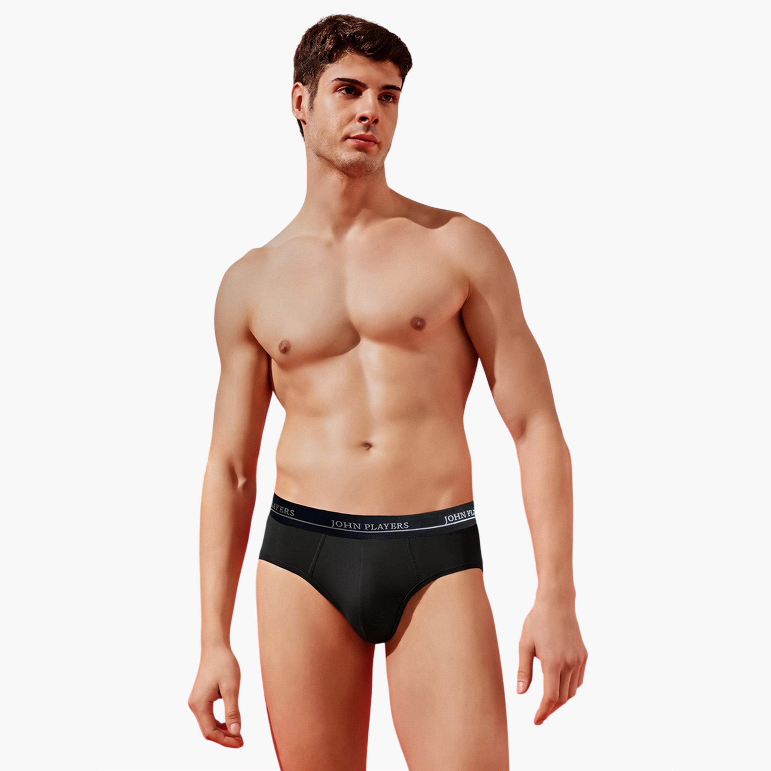 John Player X Styli Pack of 2 - Multi-Color Logo Print Brief Underwear-men-clothing-innerwear-underwear-image-4