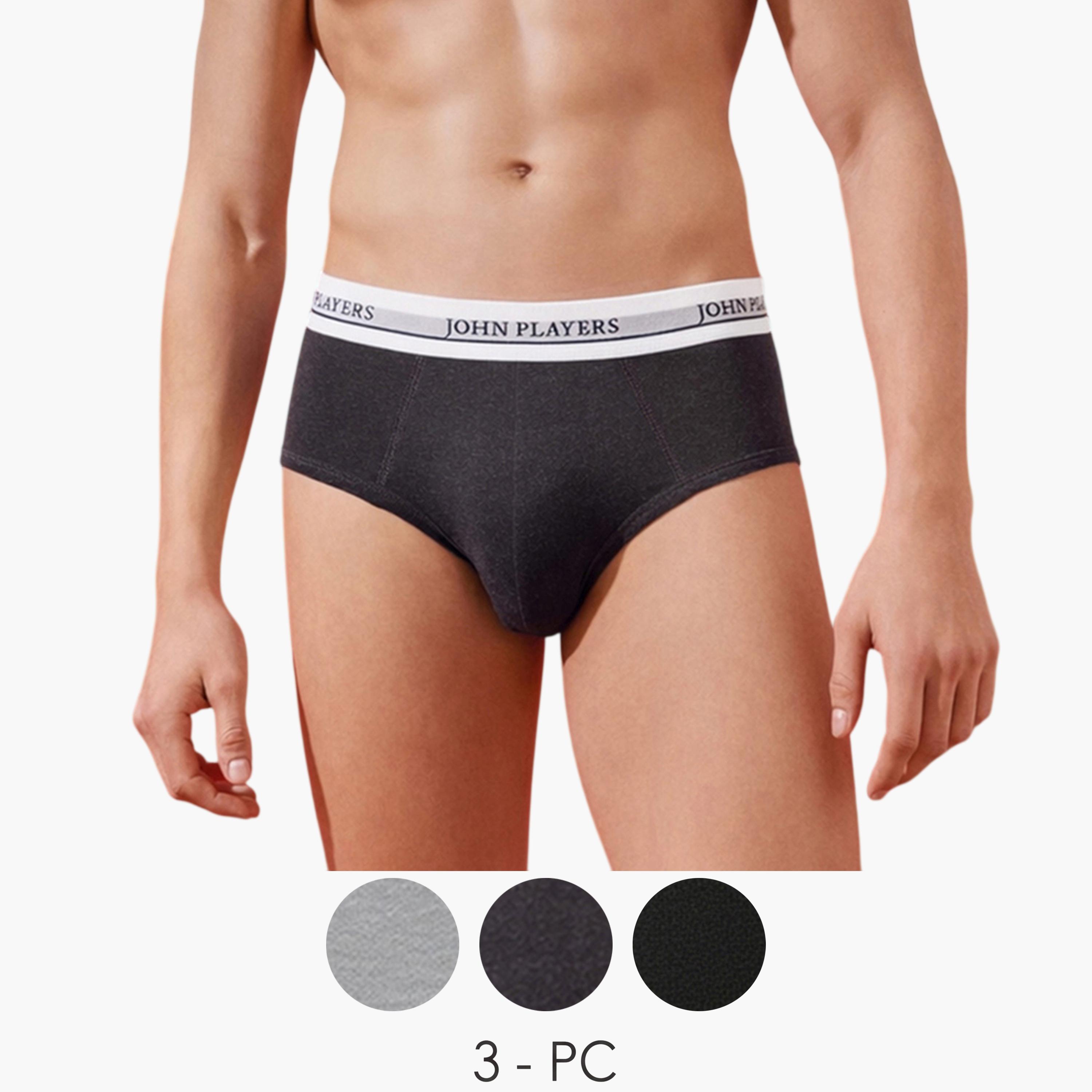 طقم من 3 سروال داخليات وطبعة شعار-men-clothing-innerwear-underwear-image-1