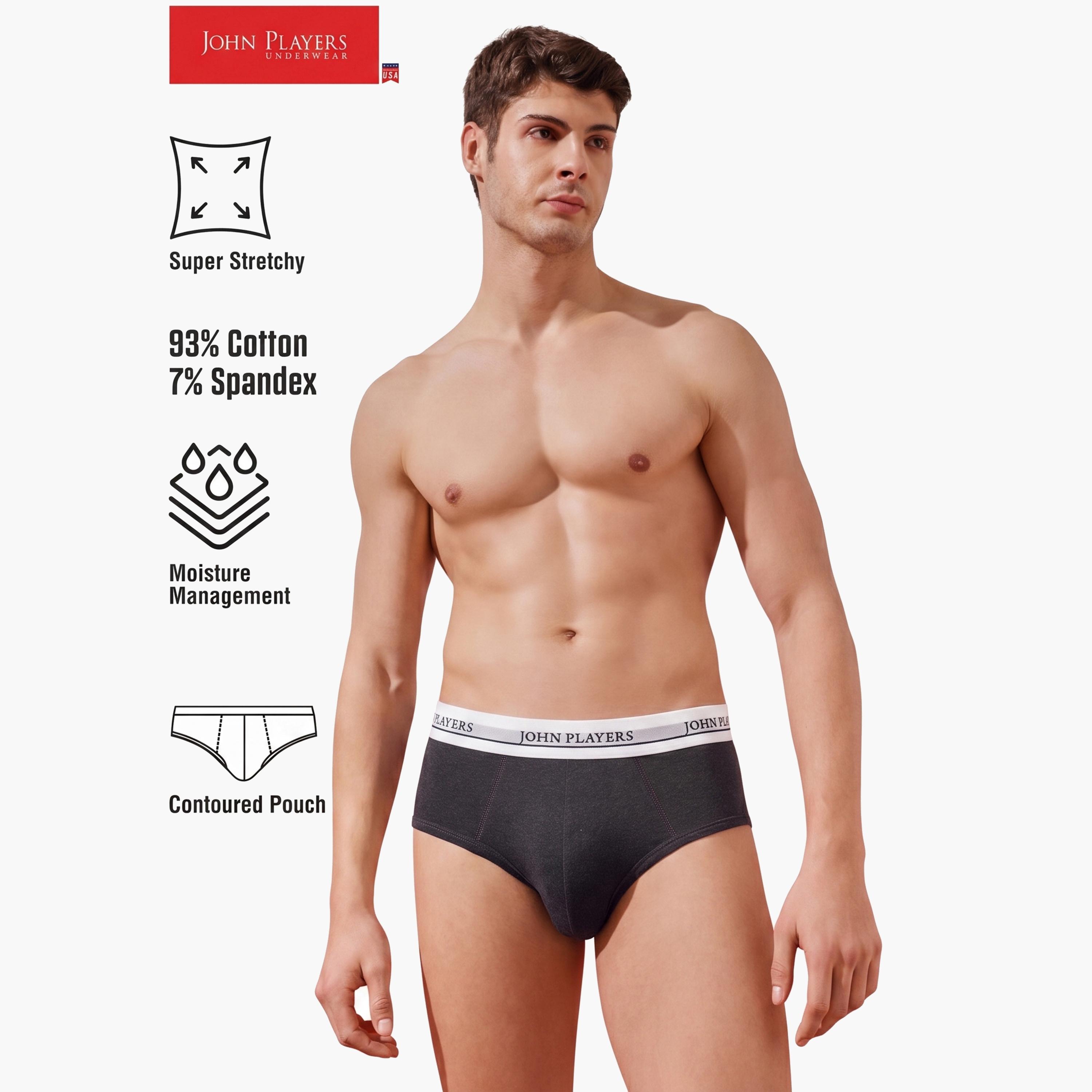 طقم من 3 سروال داخليات وطبعة شعار-men-clothing-innerwear-underwear-image-2