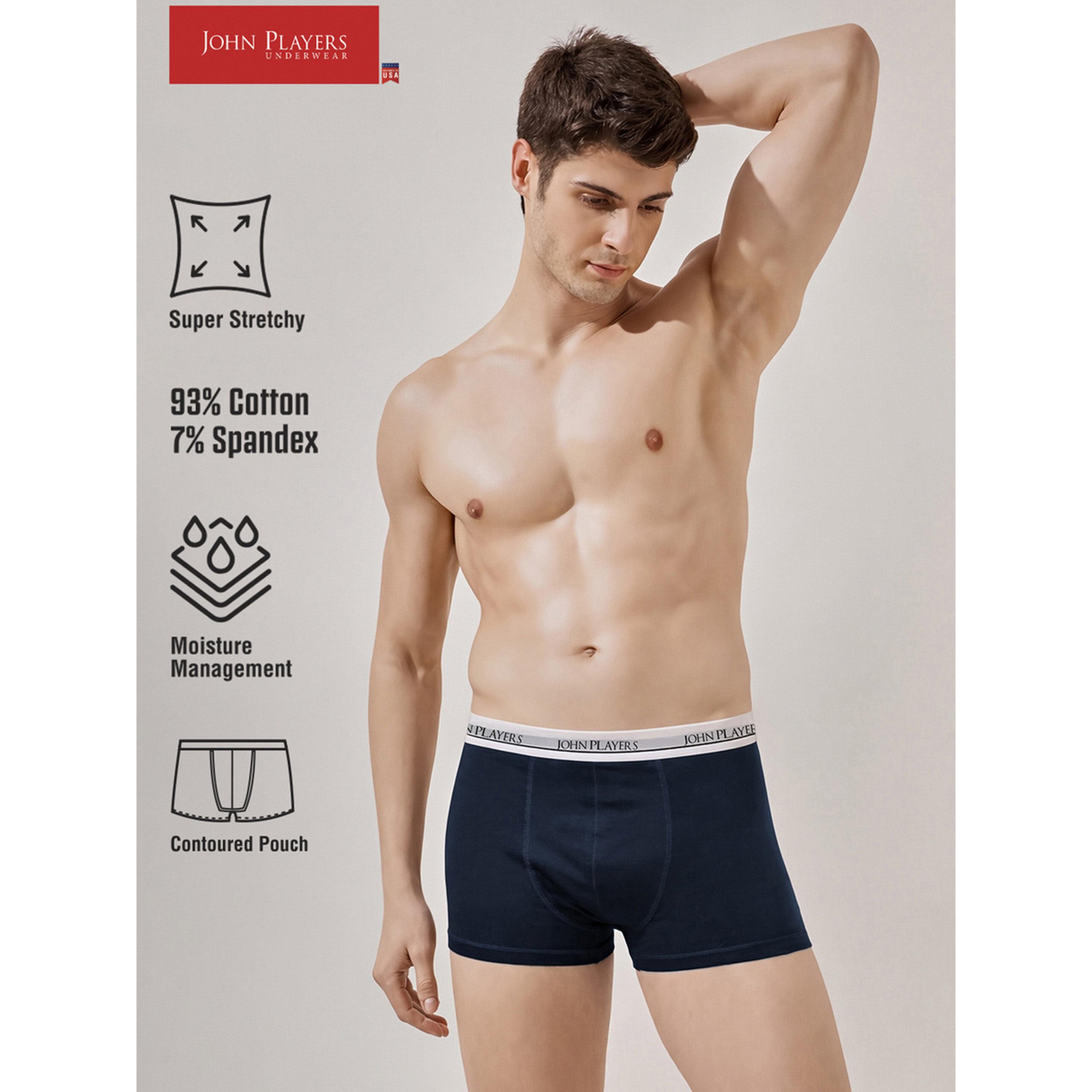طقم من شورتين كلسون قطن بحزام خصر بطبعة شعار متعدد الألوان-men-clothing-innerwear-underwear-image-2