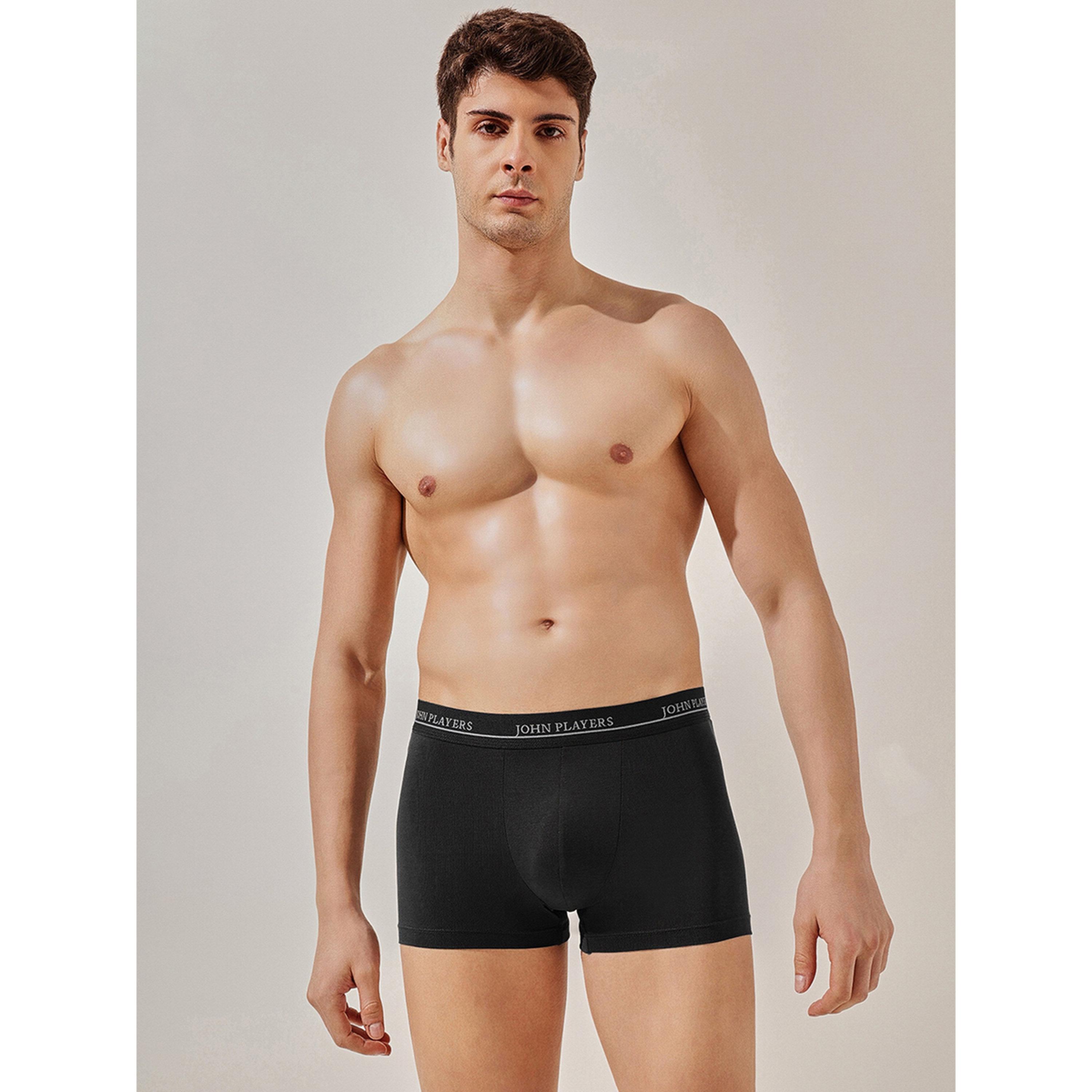 طقم من شورتين كلسون قطن بحزام خصر بطبعة شعار متعدد الألوان-men-clothing-innerwear-underwear-image-3