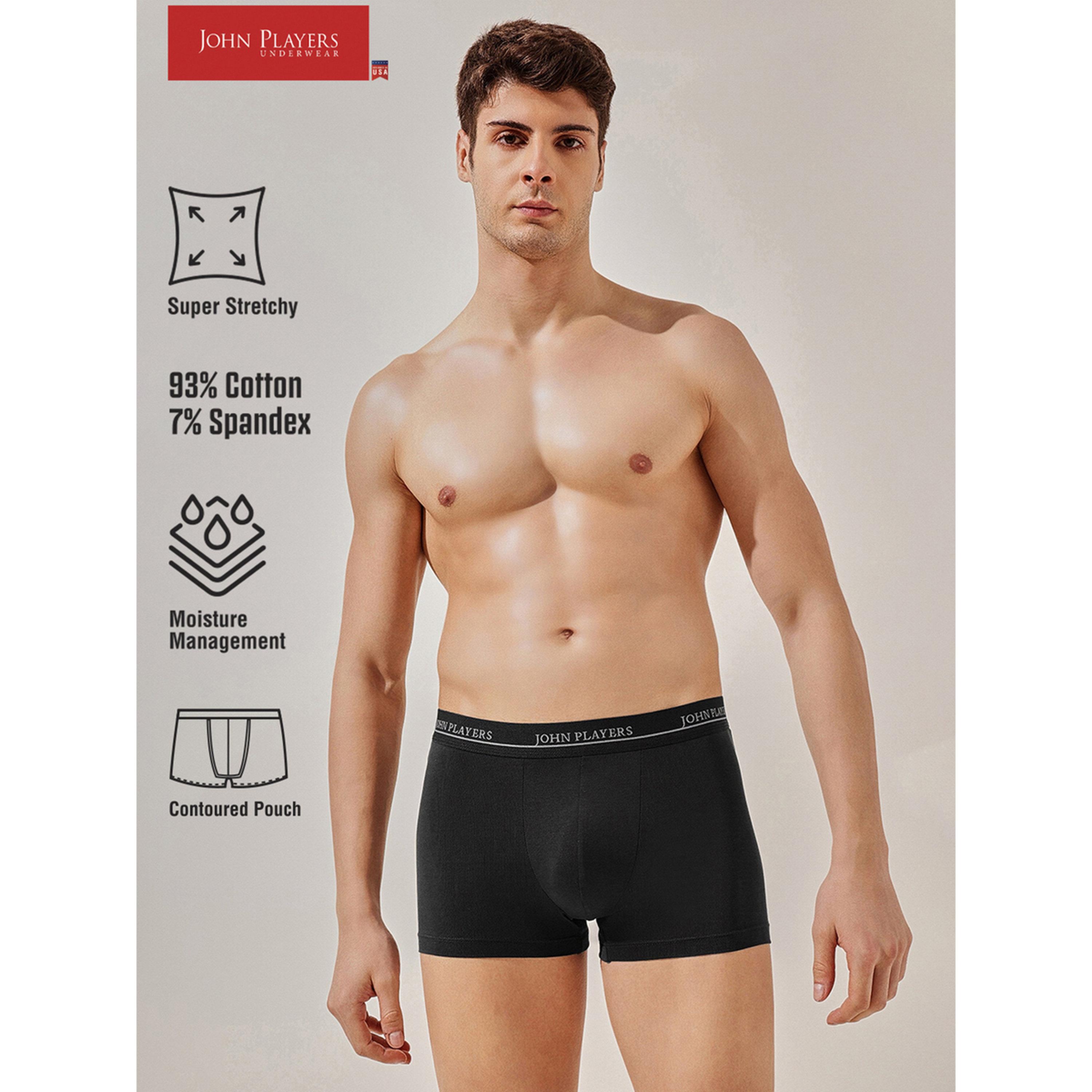 طقم من شورتين كلسون قطن بحزام خصر بطبعة شعار متعدد الألوان-men-clothing-innerwear-underwear-image-2