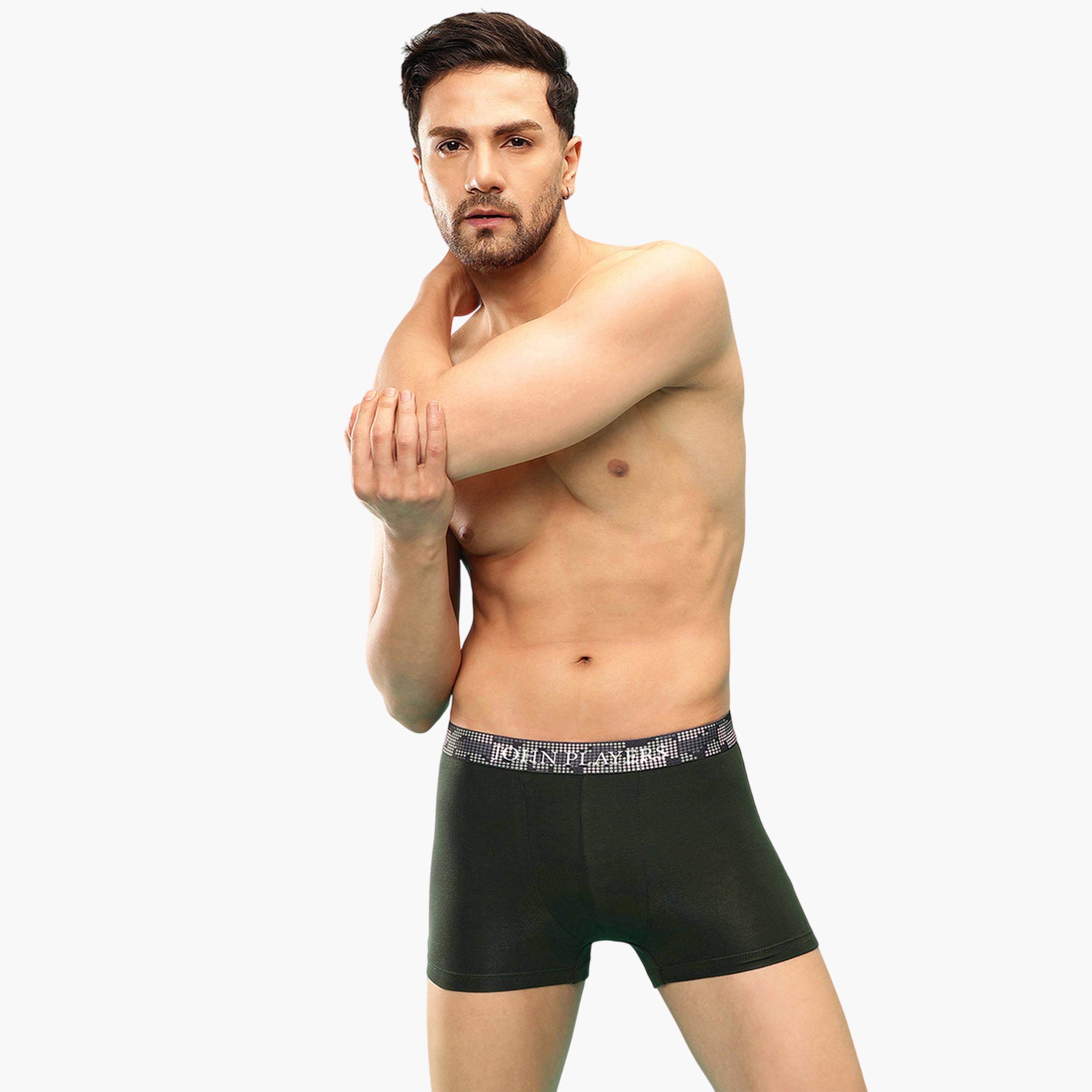 سروال داخلي بلون سادة وحزام خصر بطبعة شعار-men-clothing-innerwear-underwear-image-1