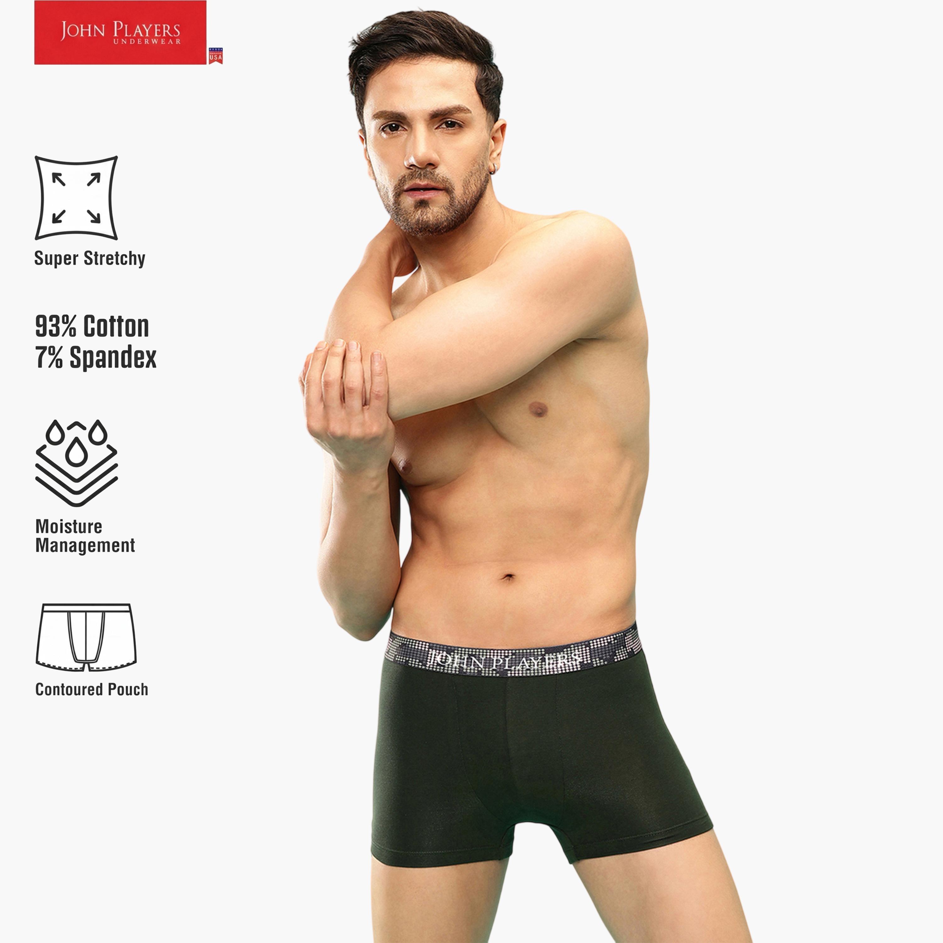 سروال داخلي بلون سادة وحزام خصر بطبعة شعار-men-clothing-innerwear-underwear-image-2