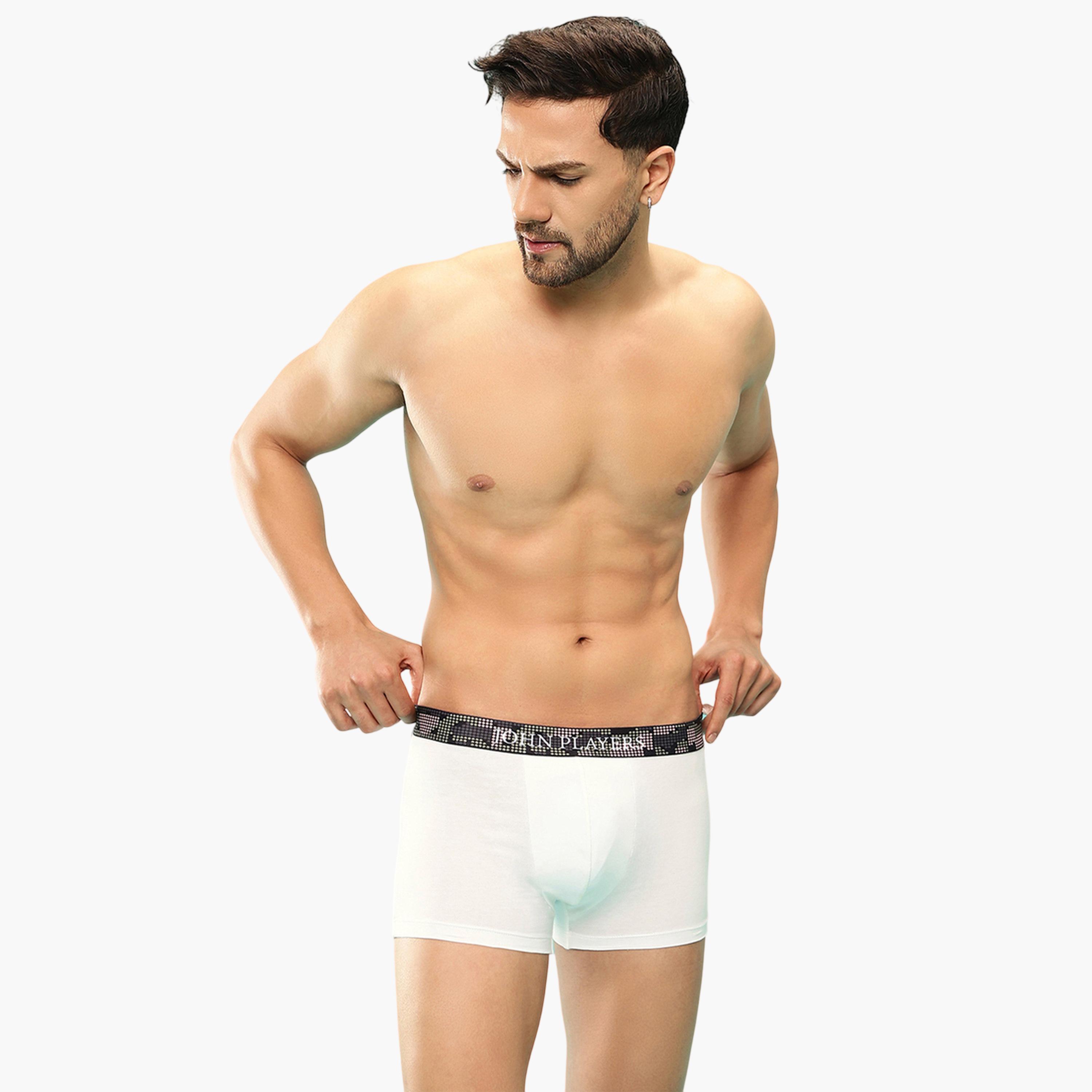 سروال داخلي بلون سادة وحزام خصر بطبعة شعار-men-clothing-innerwear-underwear-image-1