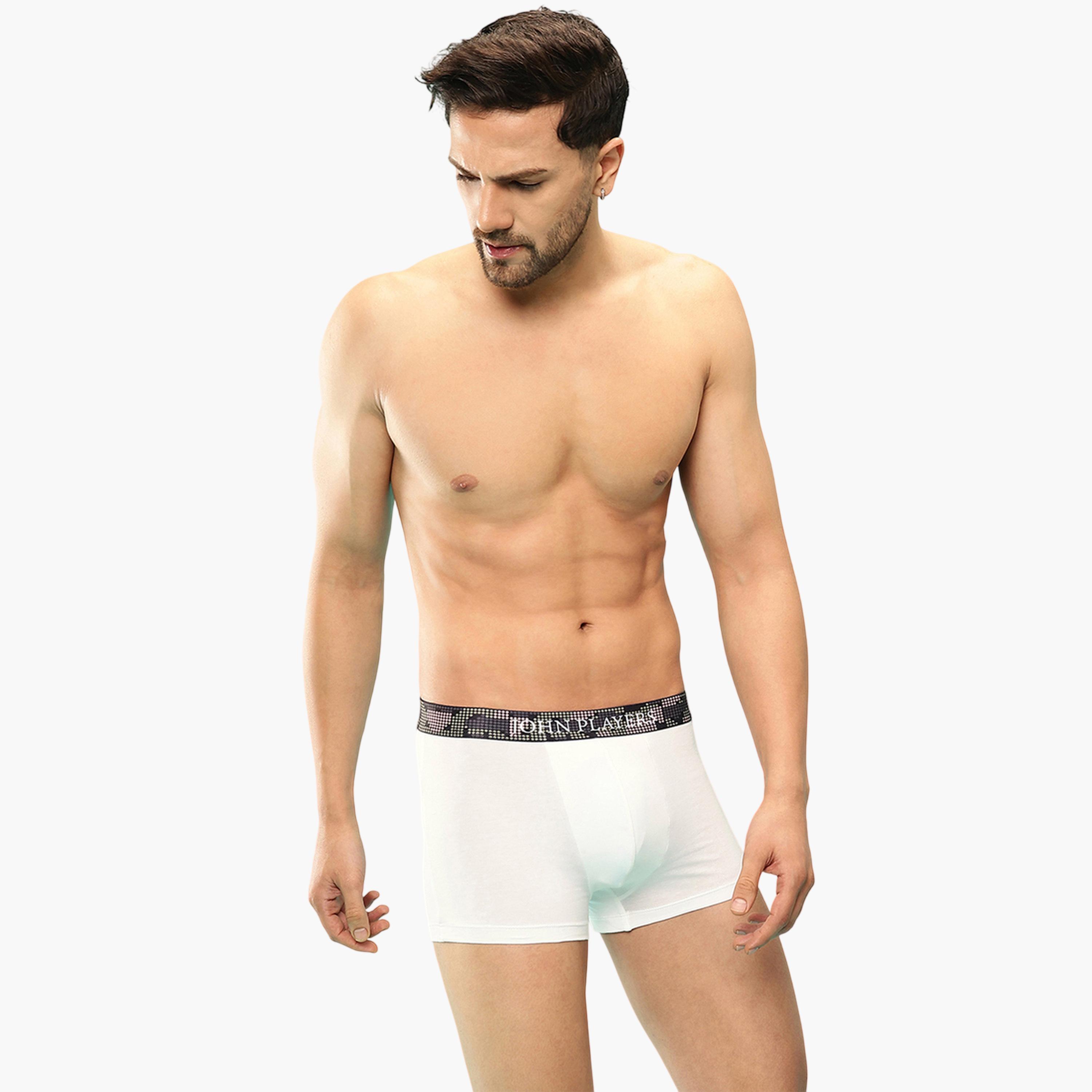سروال داخلي بلون سادة وحزام خصر بطبعة شعار-men-clothing-innerwear-underwear-image-3