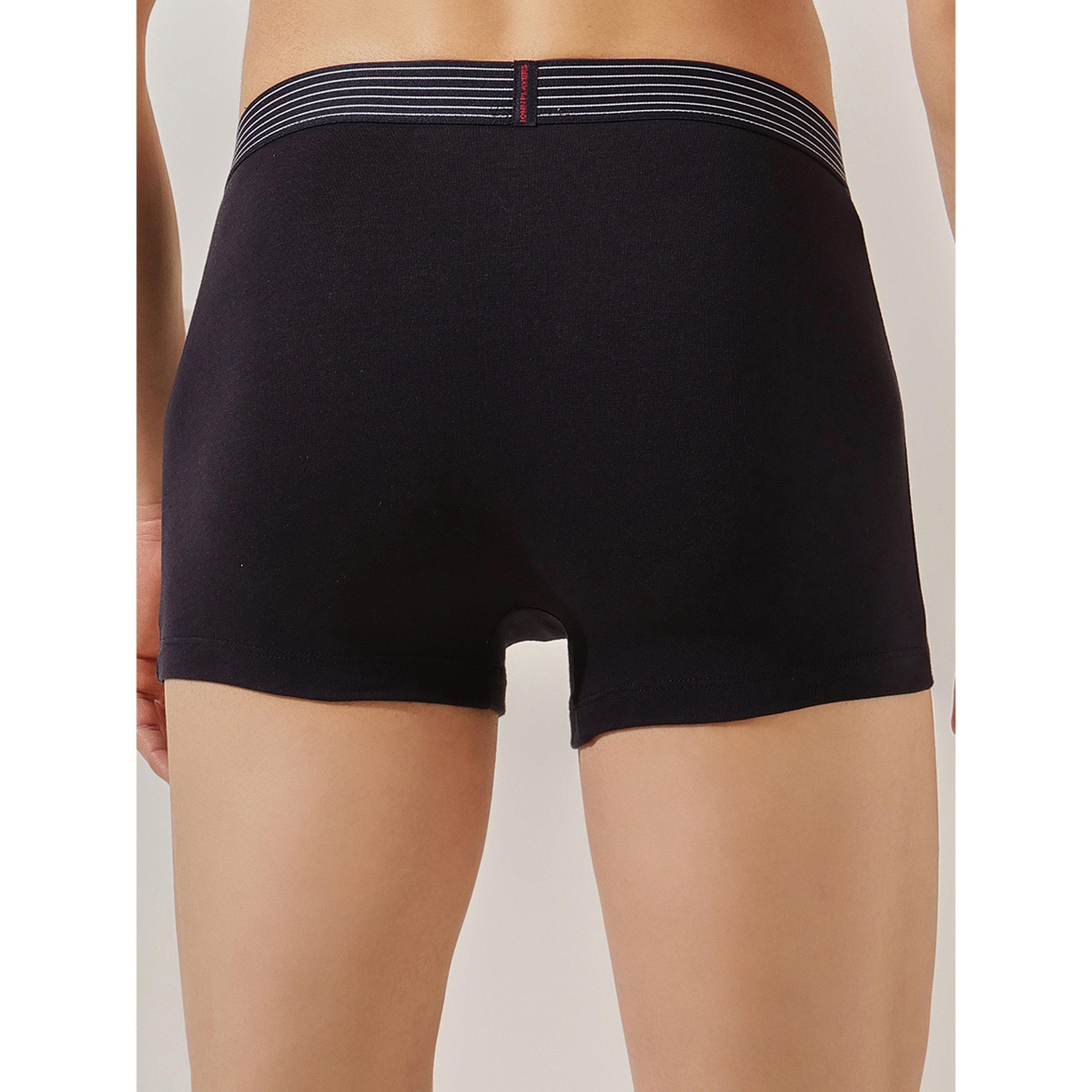 John Player X Styli Black Color Block Logo Print Trunk Underwear-men-clothing-innerwear-underwear-image-6