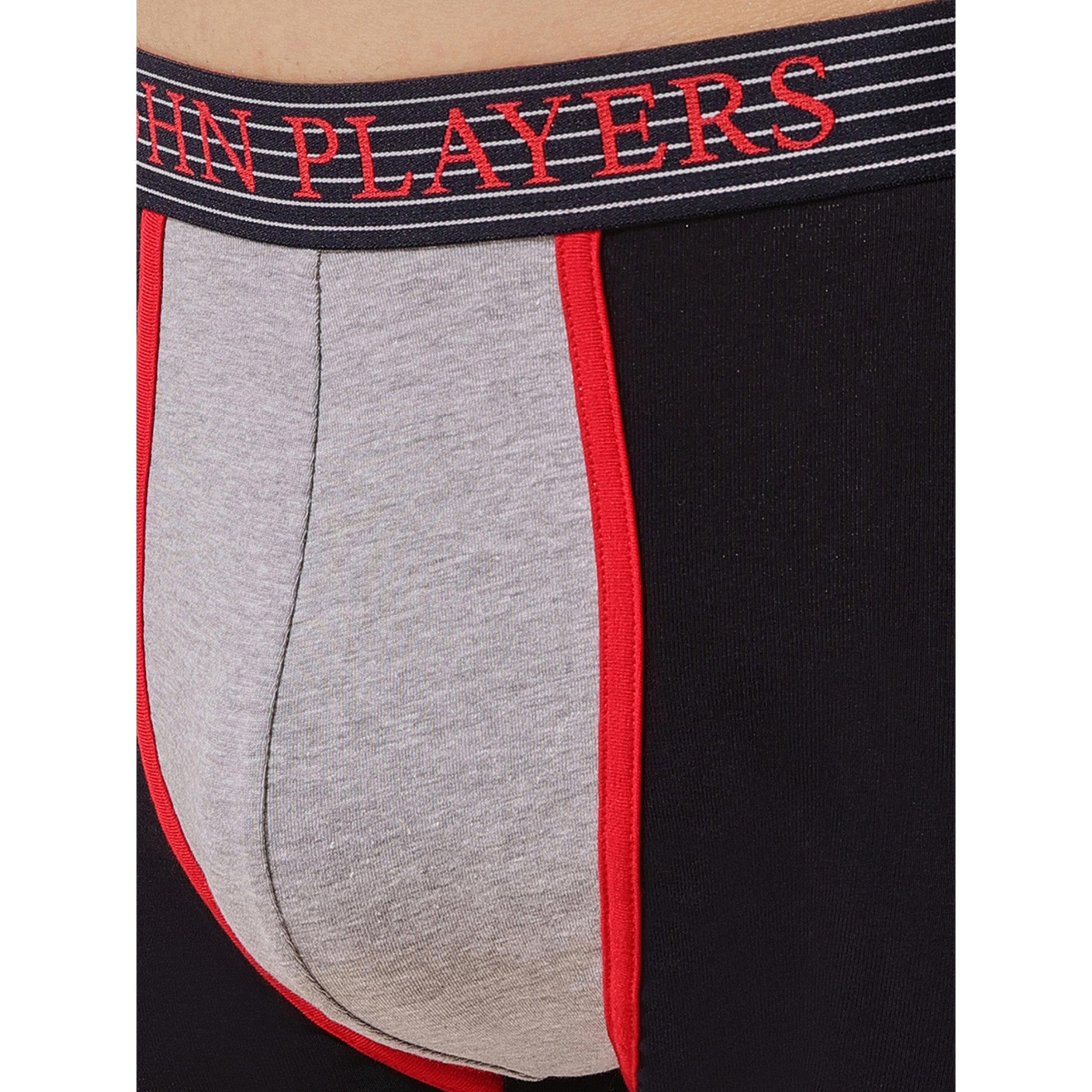 John Player X Styli Black Color Block Logo Print Trunk Underwear-men-clothing-innerwear-underwear-image-7