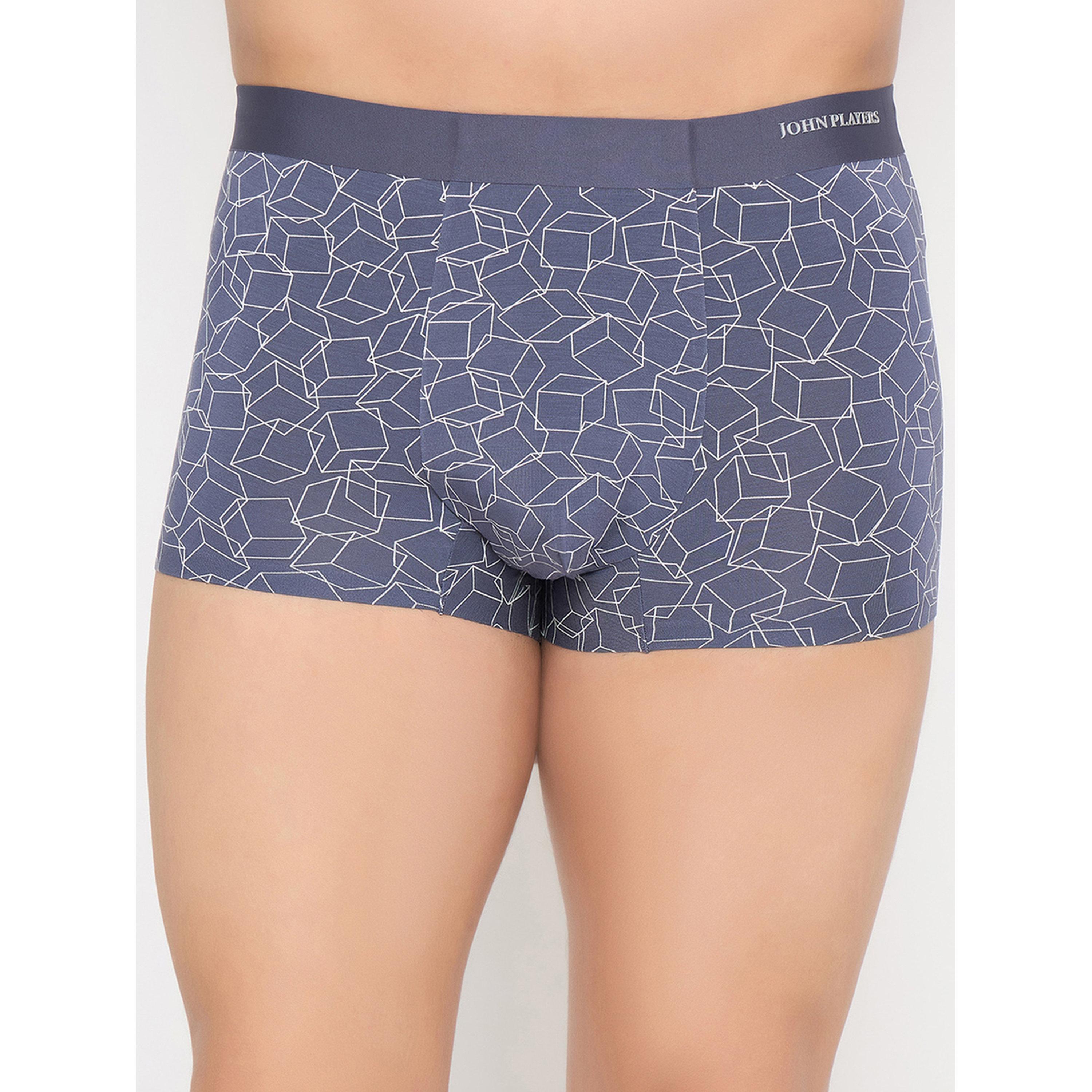 John Player X Styli Grey Printed Modal Trunks-men-clothing-innerwear-underwear-image-3