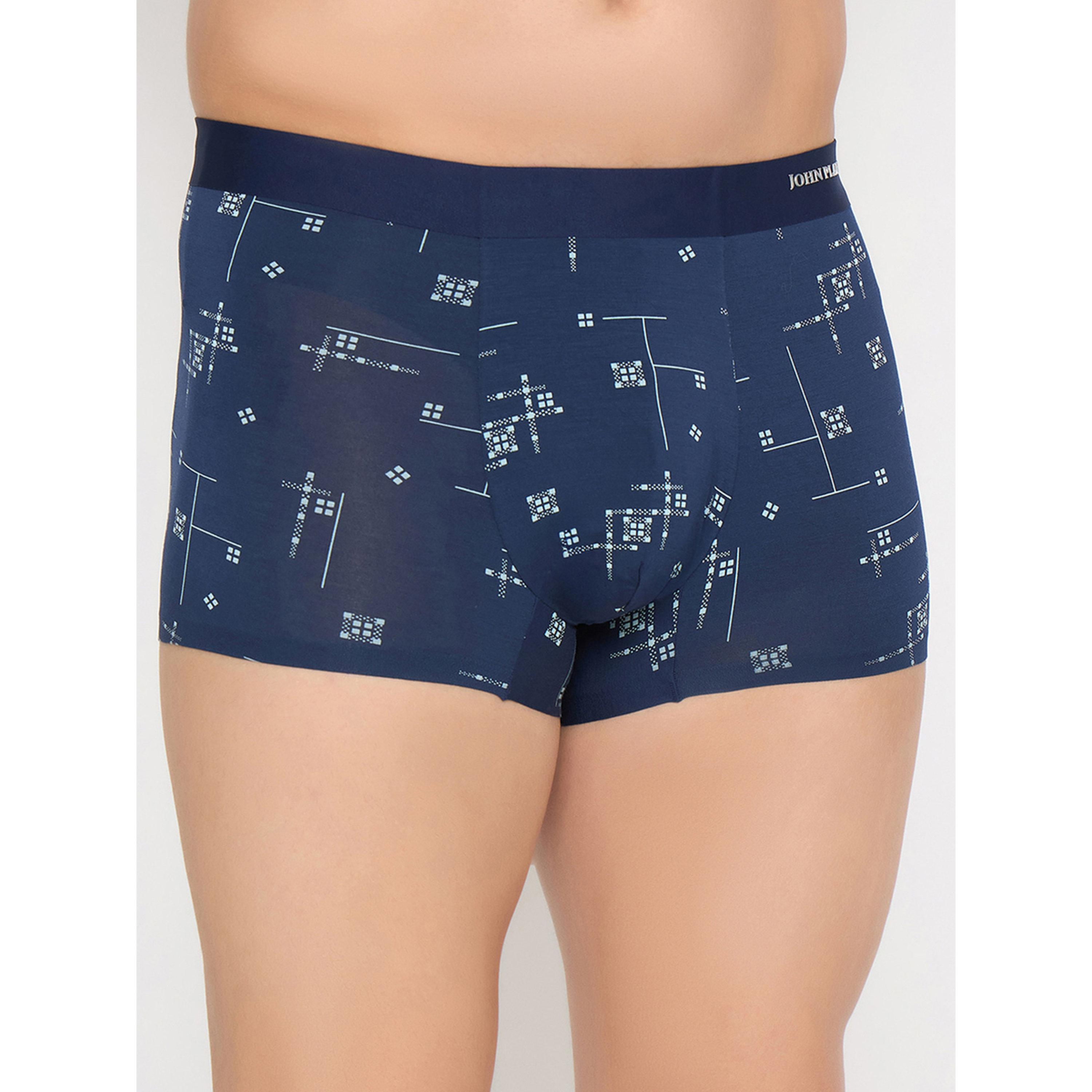 John Player X Styli Navy Blue Printed Modal Trunk Underwear-men-clothing-innerwear-underwear-image-5