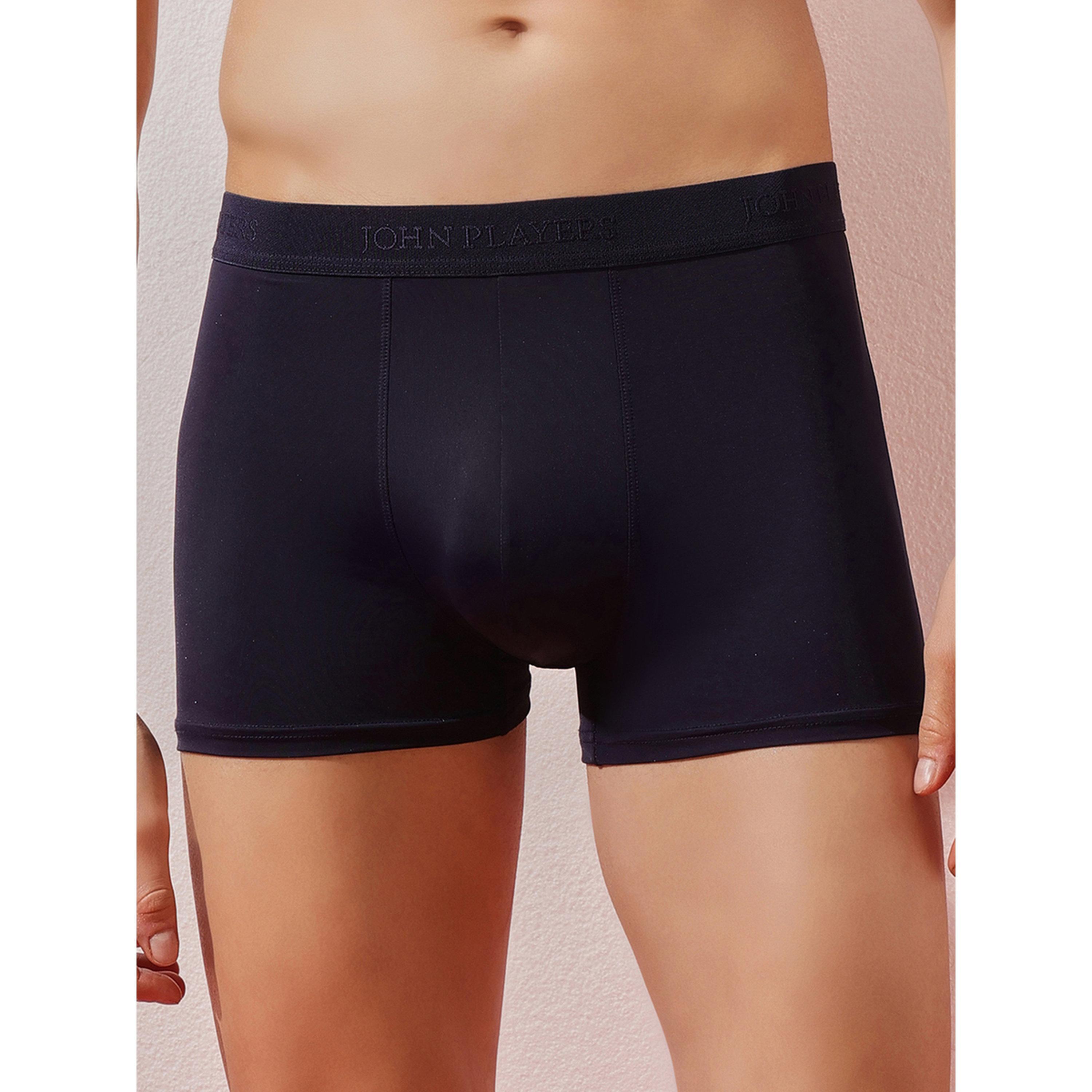 John Player X Styli Navy Blue Solid Comfort Trunk Underwear-men-clothing-innerwear-underwear-image-3