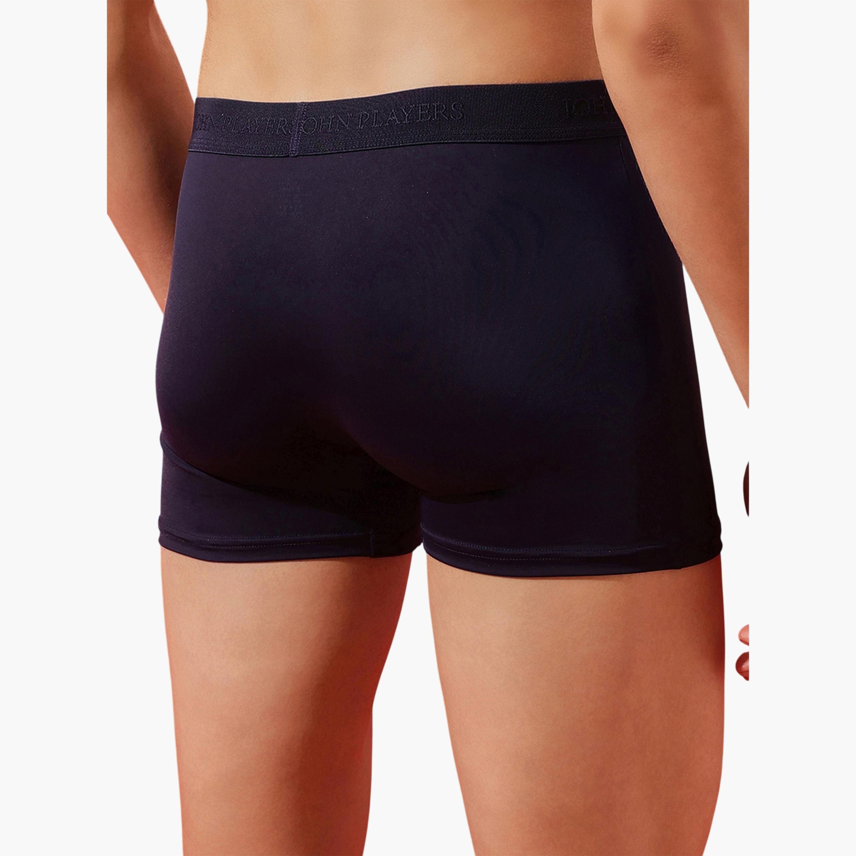 John Player X Styli Navy Blue Solid Comfort Trunk Underwear-men-clothing-innerwear-underwear-image-6