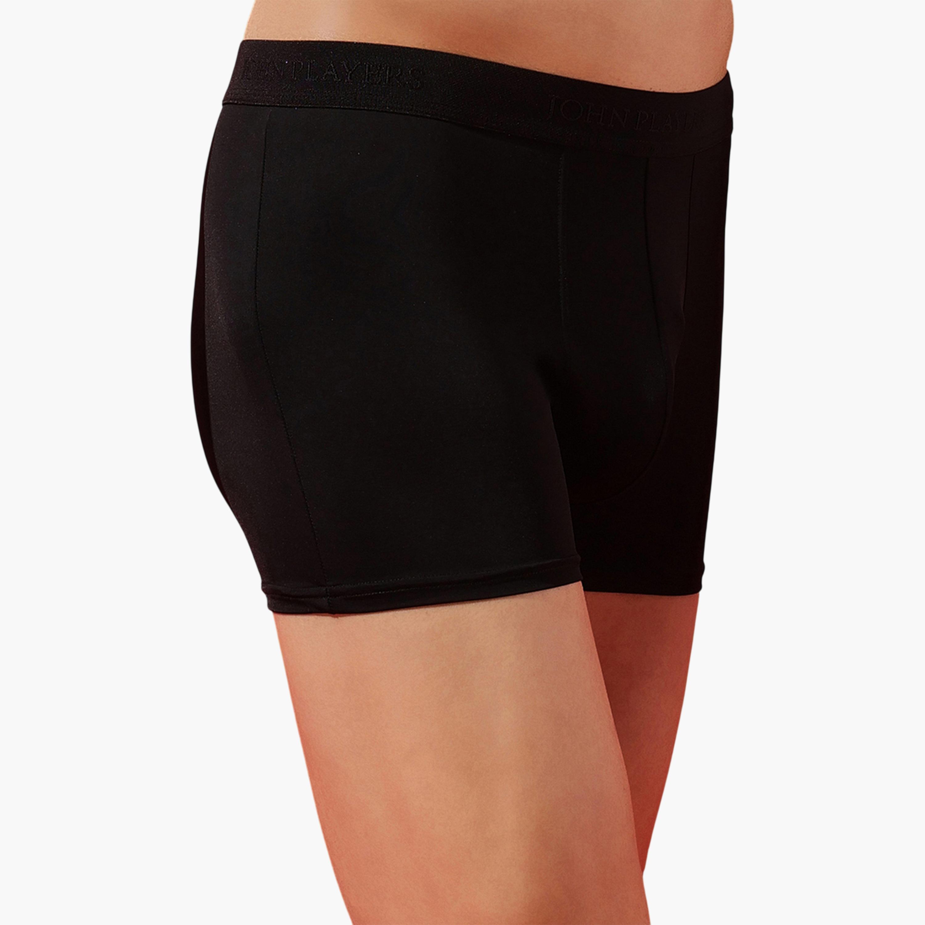 John Player X Styli Black Solid Comfort Trunk Underwear-men-clothing-innerwear-underwear-image-4